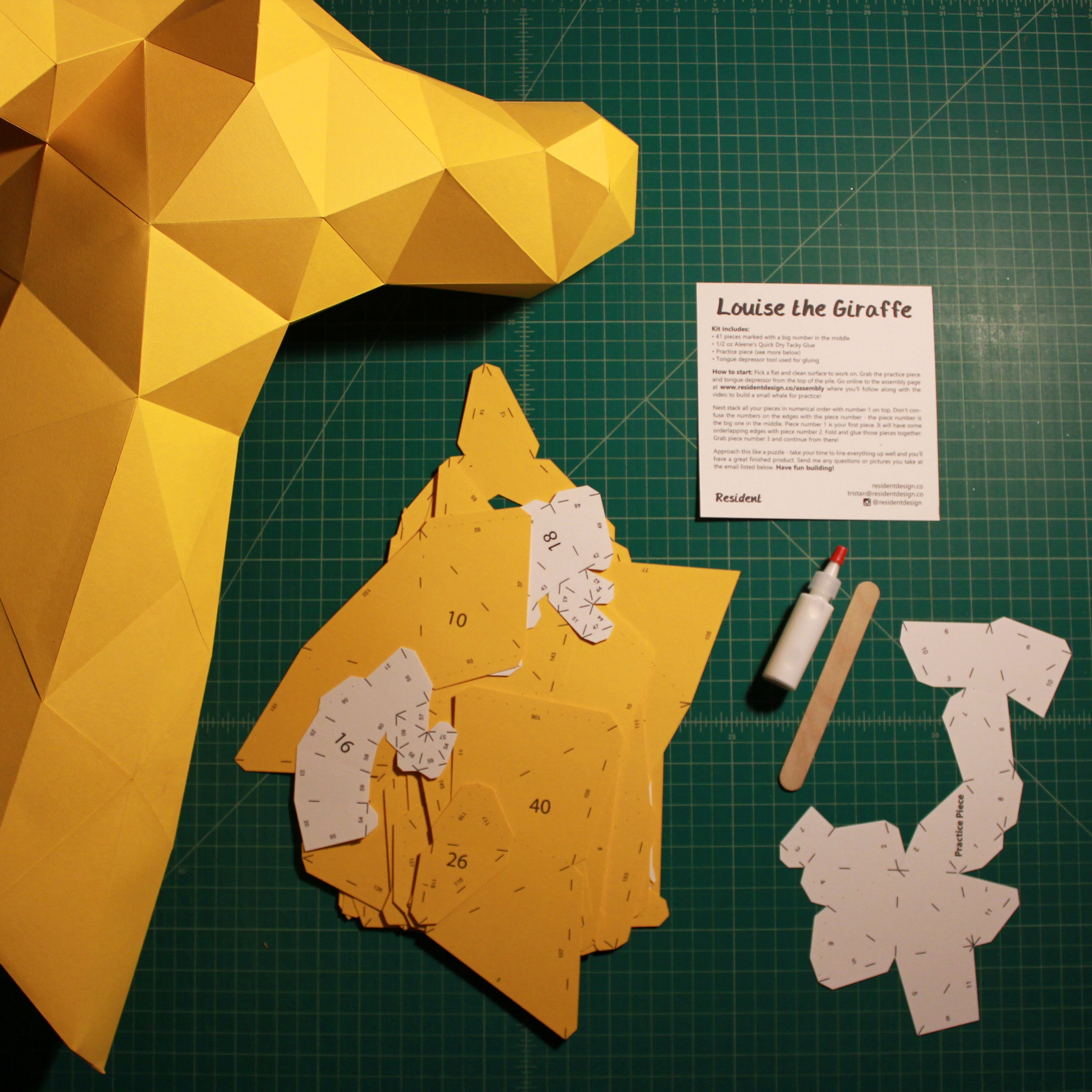 Louise The Giraffe | Diy Paper Craft Animal Kit