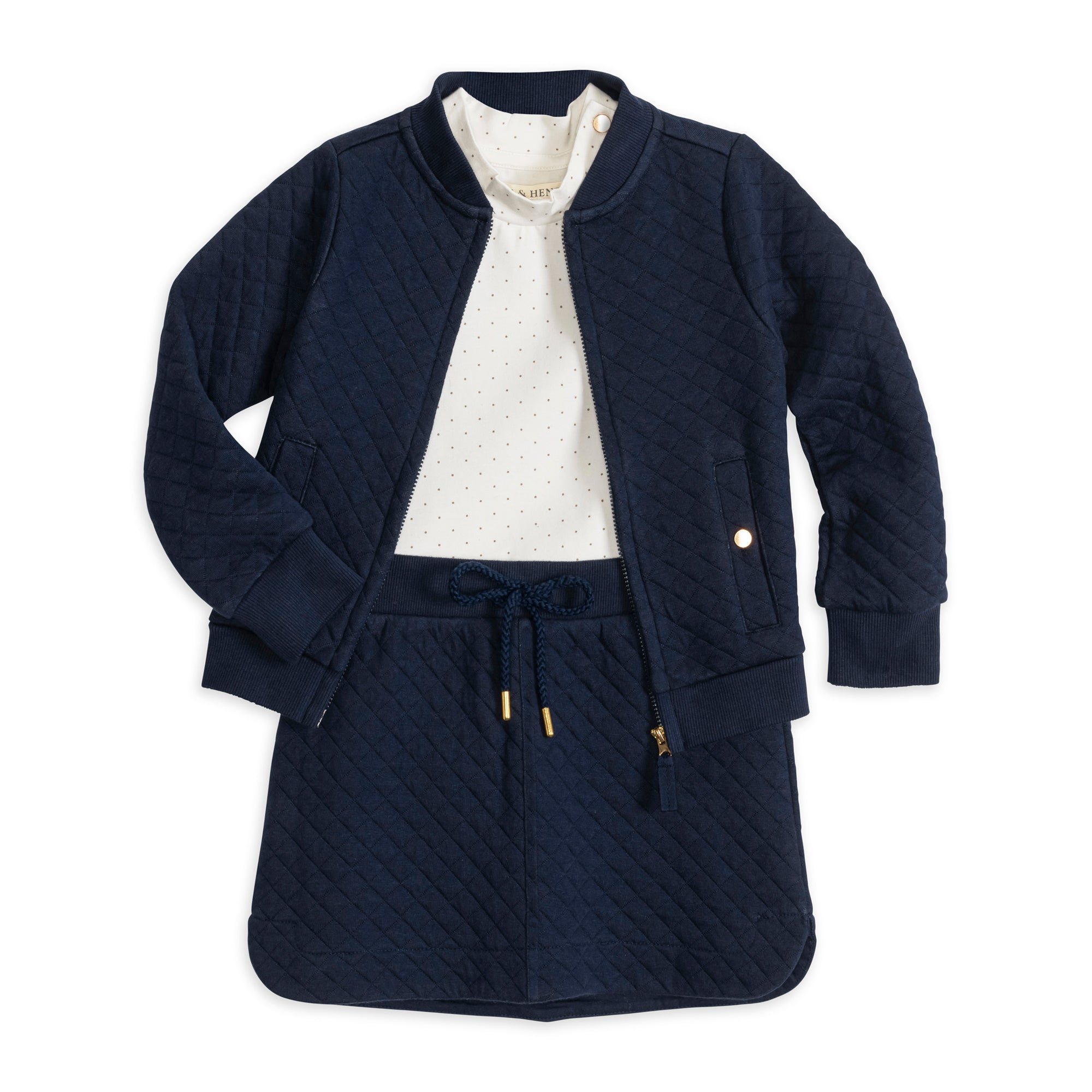 Organic Mock Neck Knit Top