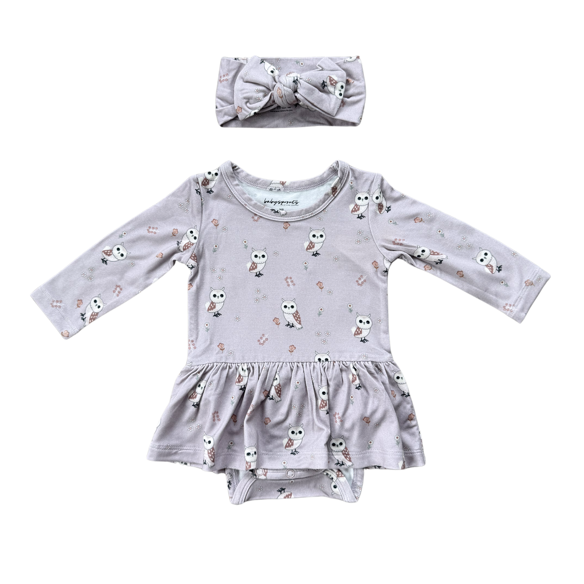 Girl's Bodysuit Dress Set