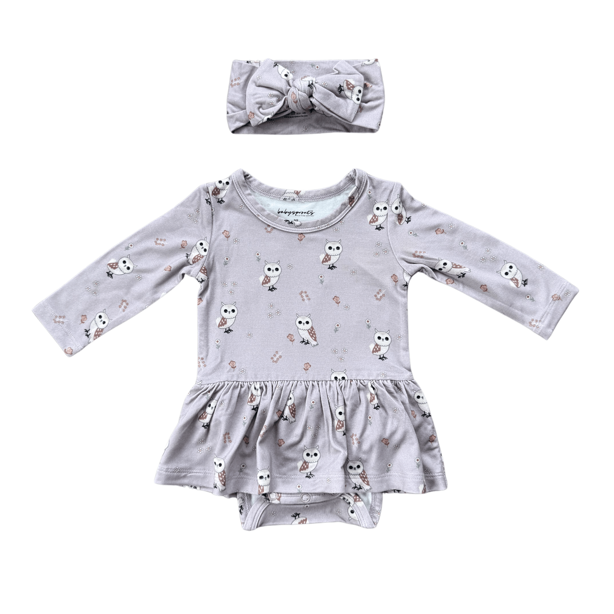 Girl's Bodysuit Dress Set