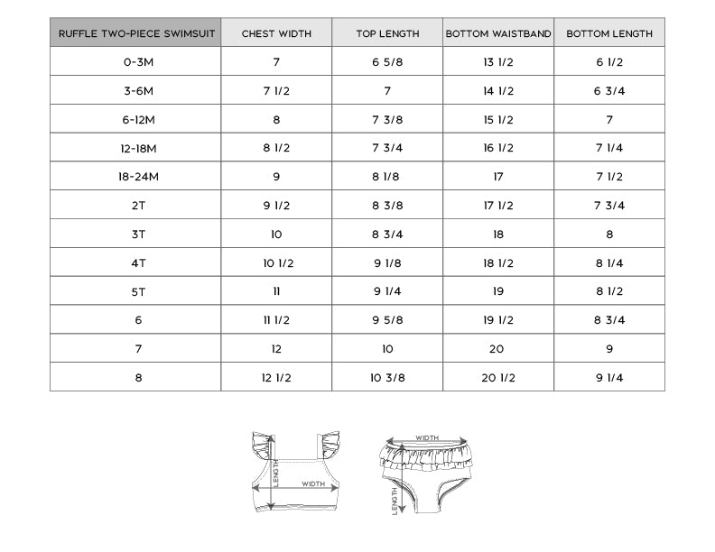 Girl's Two-piece Ruffle Swimsuit