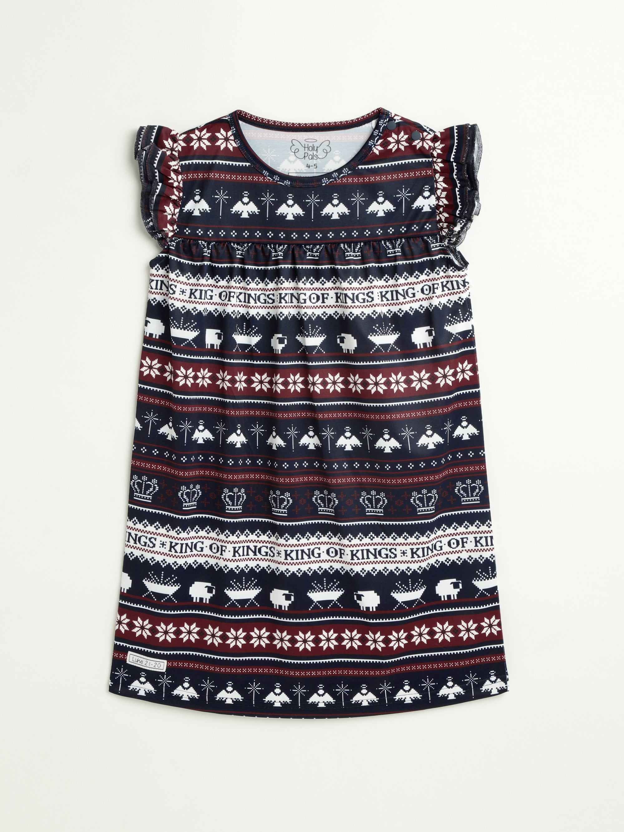 King Of Kings Midnight Blue Pj Girls Nightgown Polyester