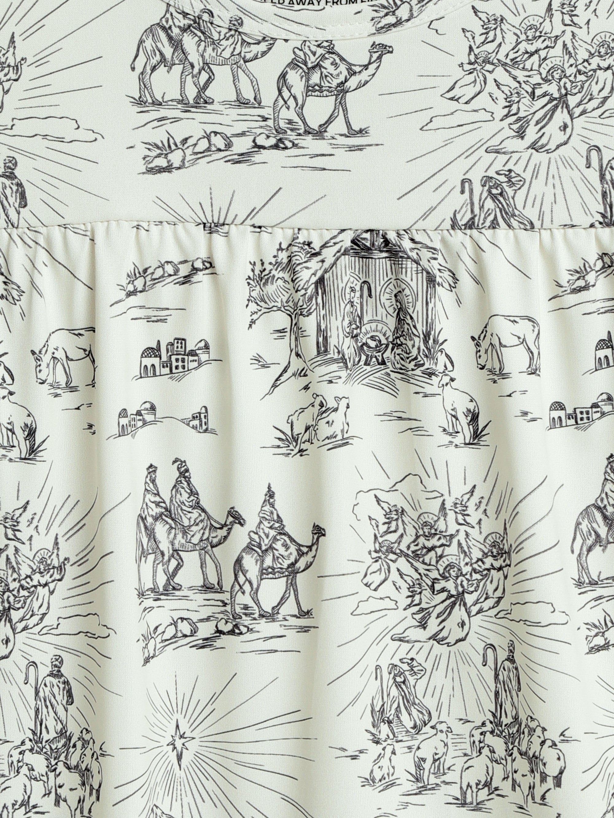 O Little Town Of Bethlehem Nightgown Pj Girls Nightgown Polyester