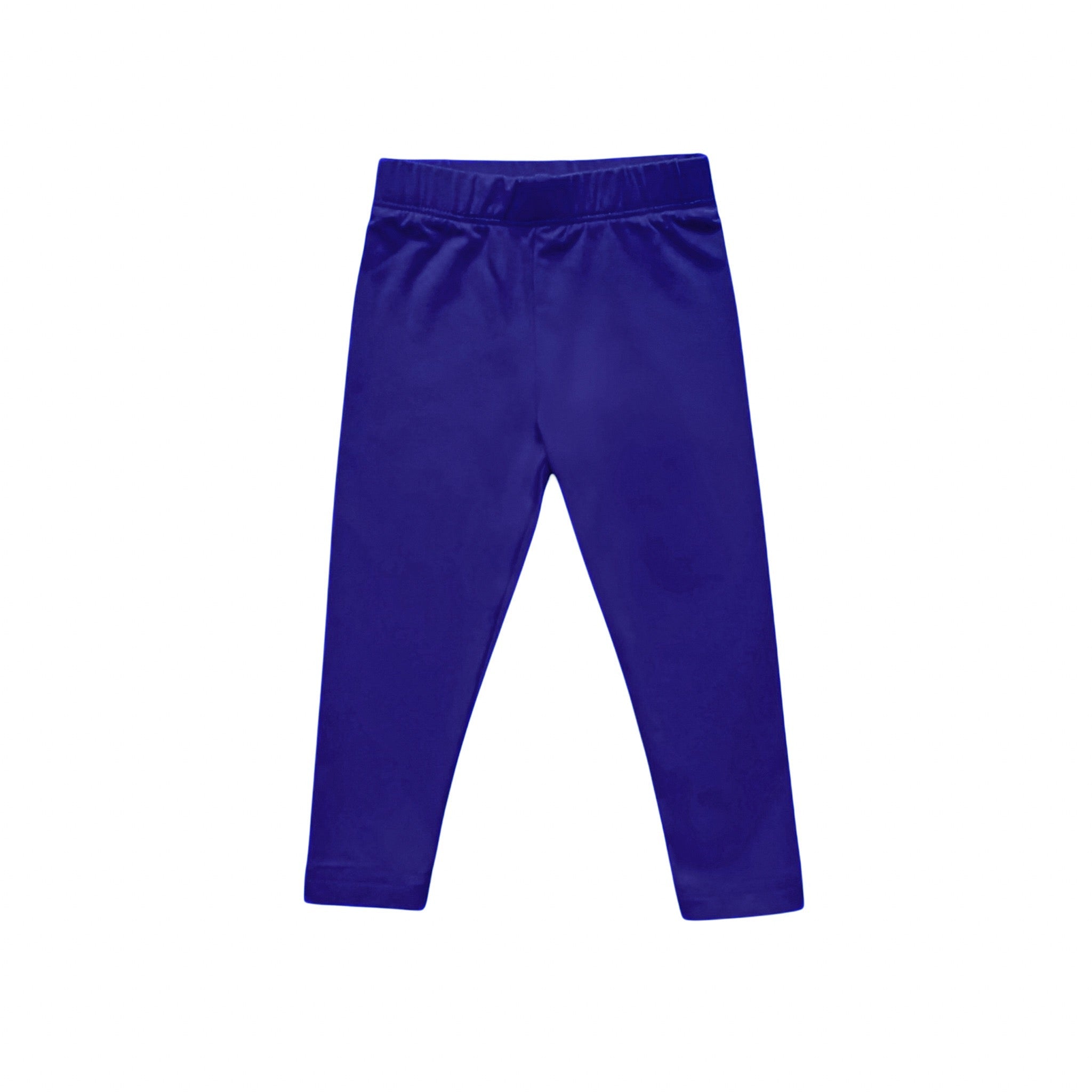 Girls' Basic Everyday Bamboo Leggings In Royal Blue