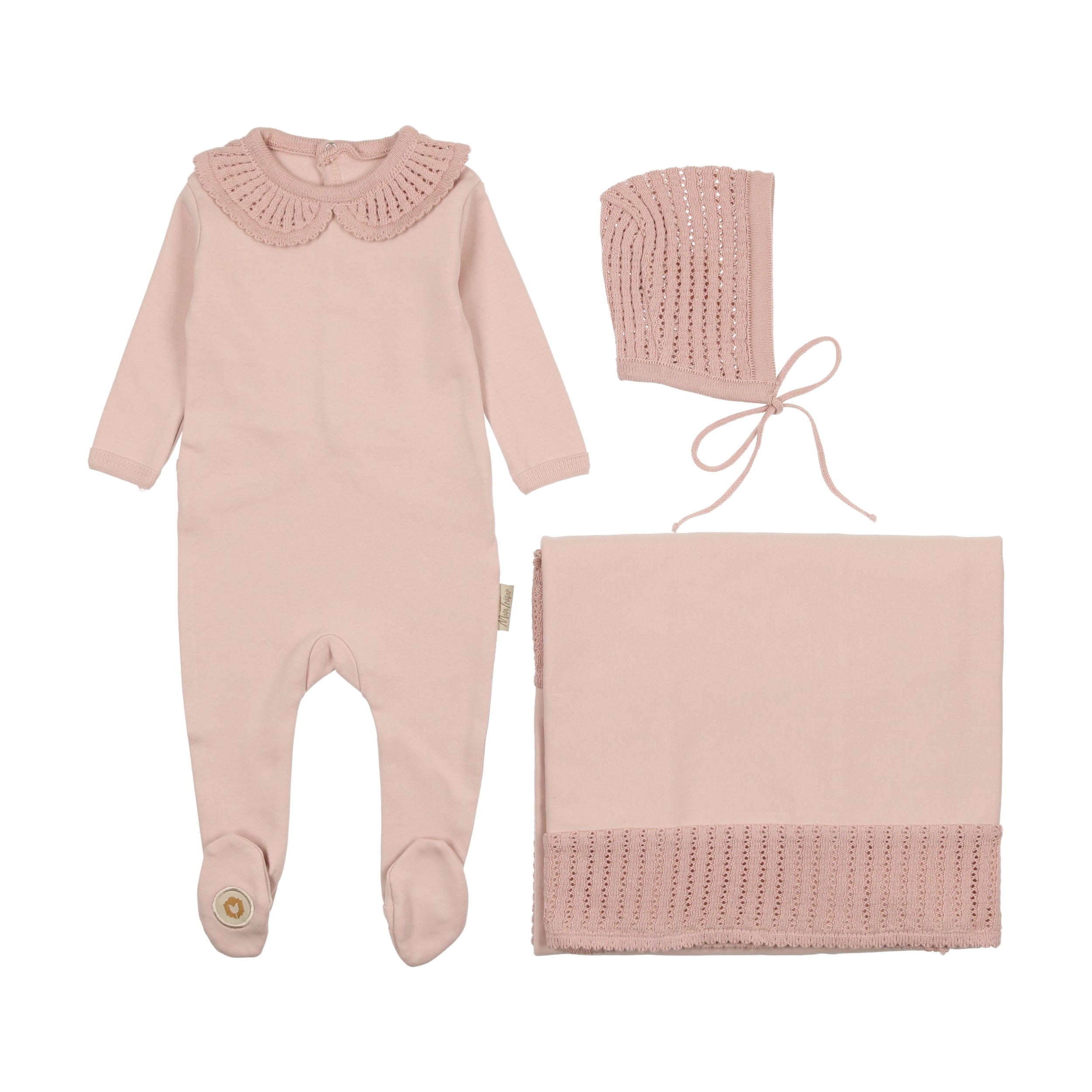 Graceful Collar Layette Set