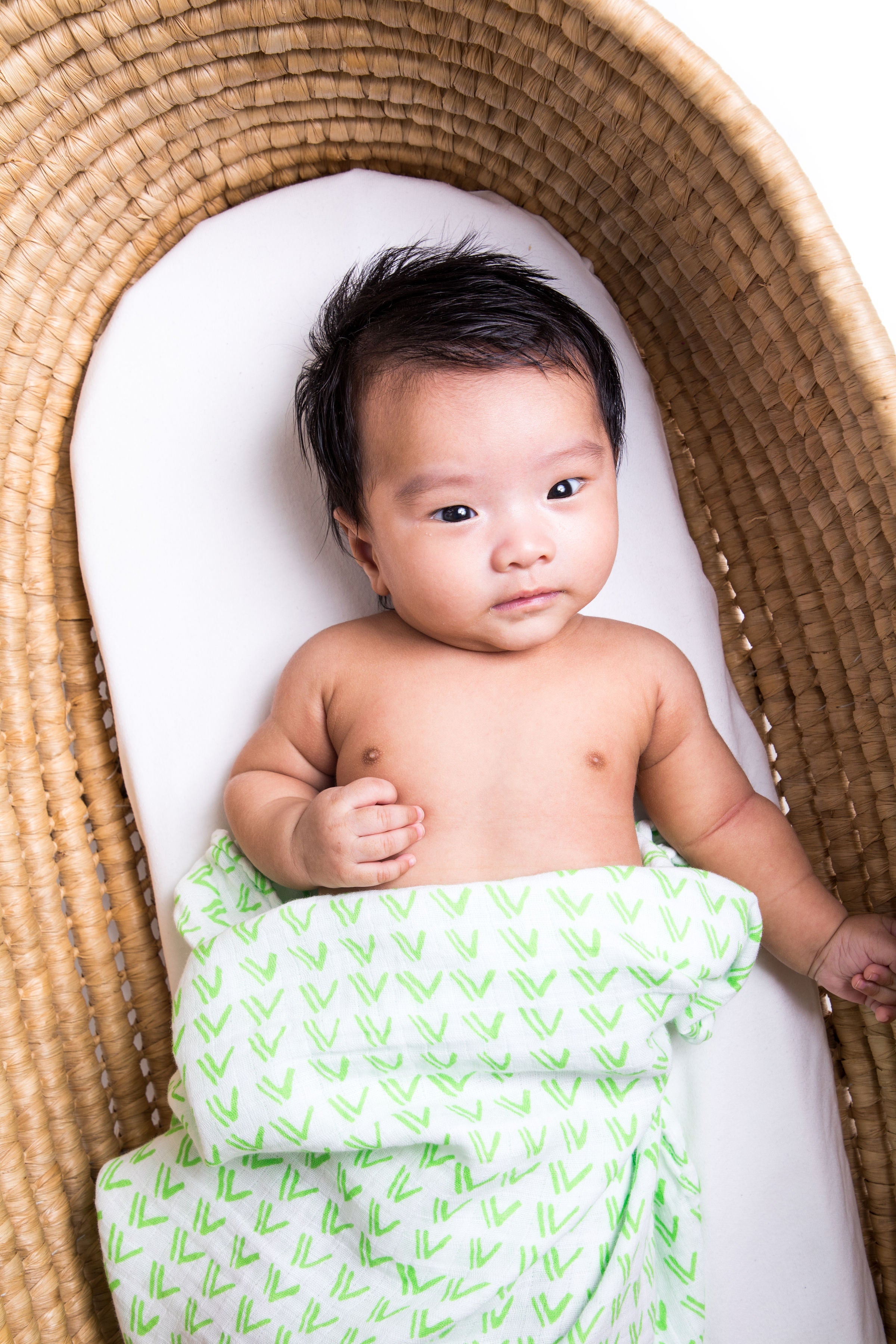 ORGANIC SWADDLE - GRASS