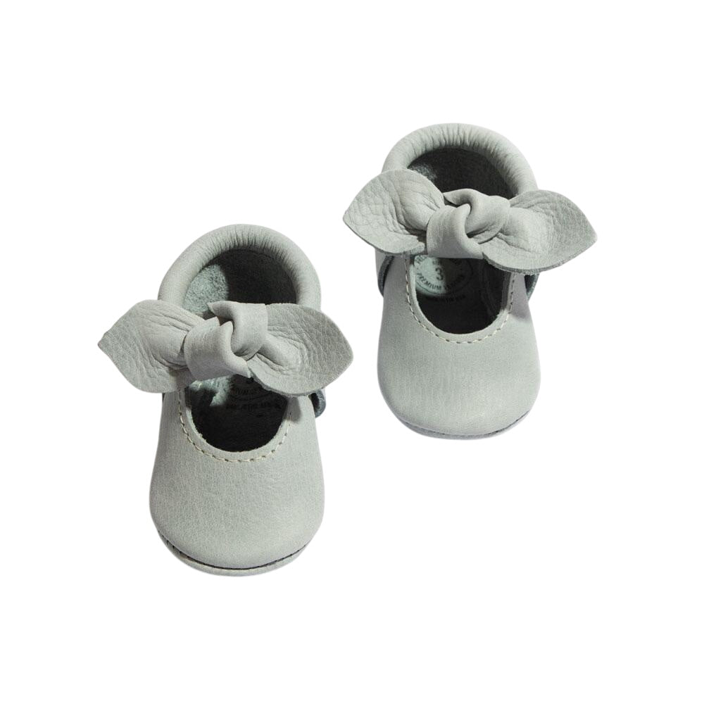 Greatest Snow On Earth Knotted Bow Baby Shoe