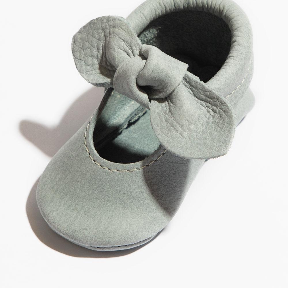 Greatest Snow On Earth Knotted Bow Baby Shoe