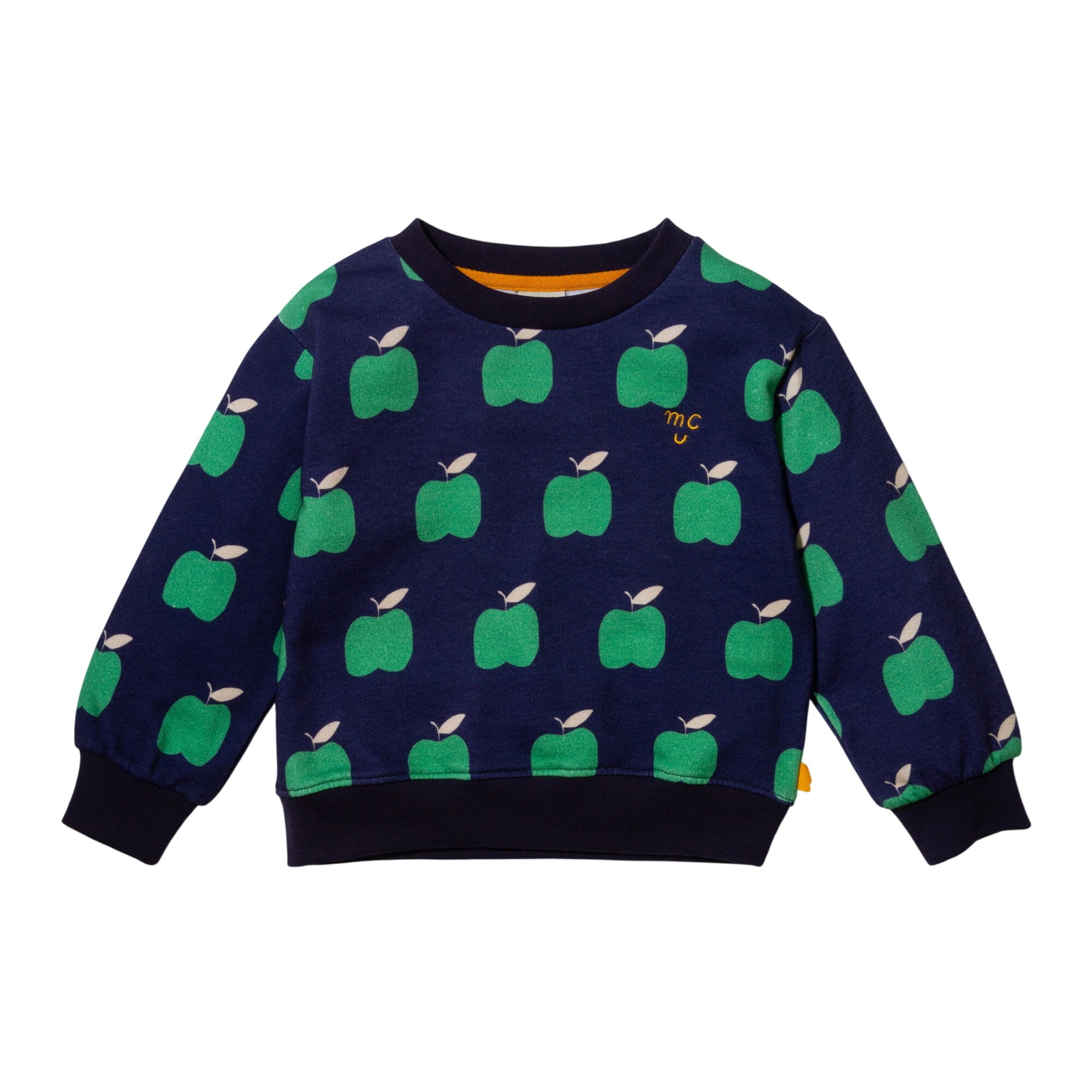 Recycled Cotton Green Apple Kid Sweatshirt