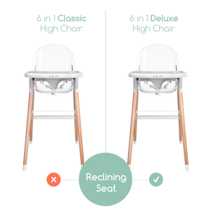 Children Of Design 6 In 1 Deluxe High Chair W/cushion