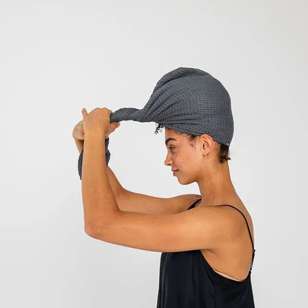 Bamboo Waffle Hair Towel