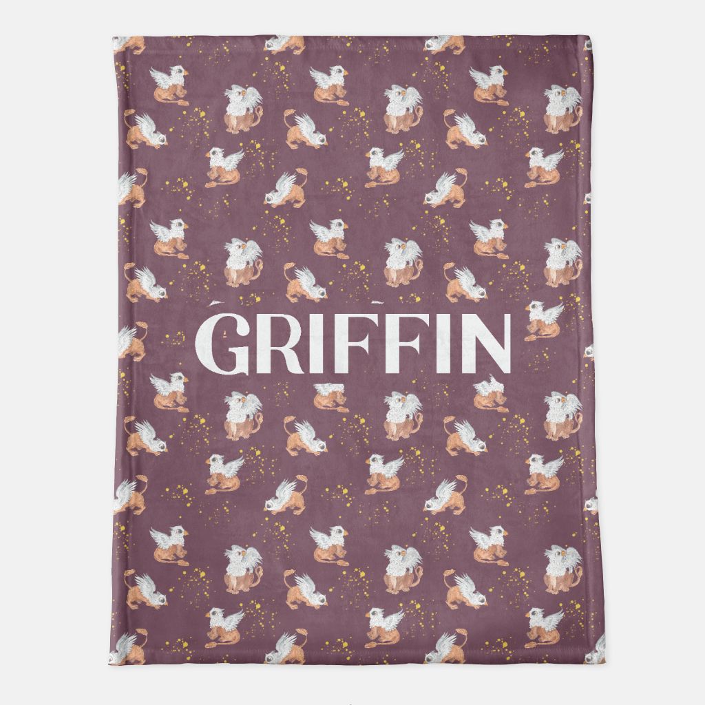 Griffin Personalized Minky Blanket