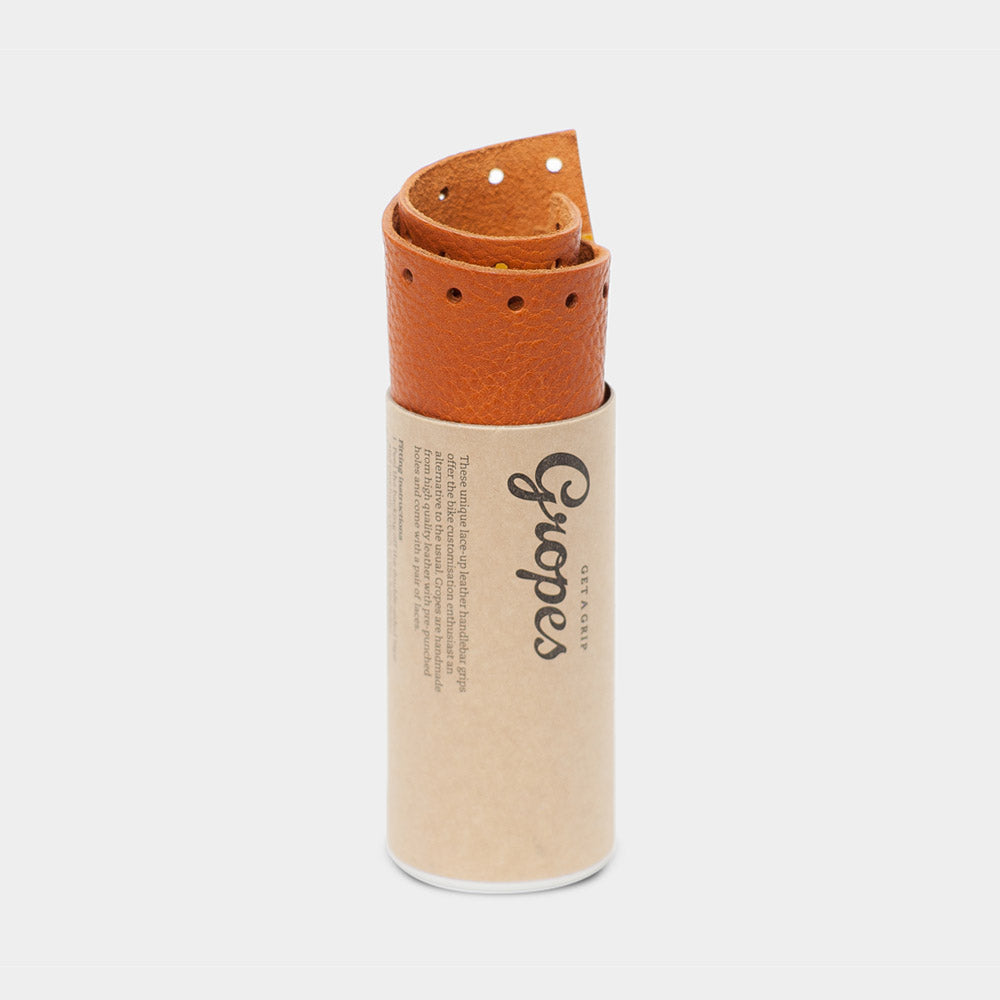 Short Leather Grips, Honey