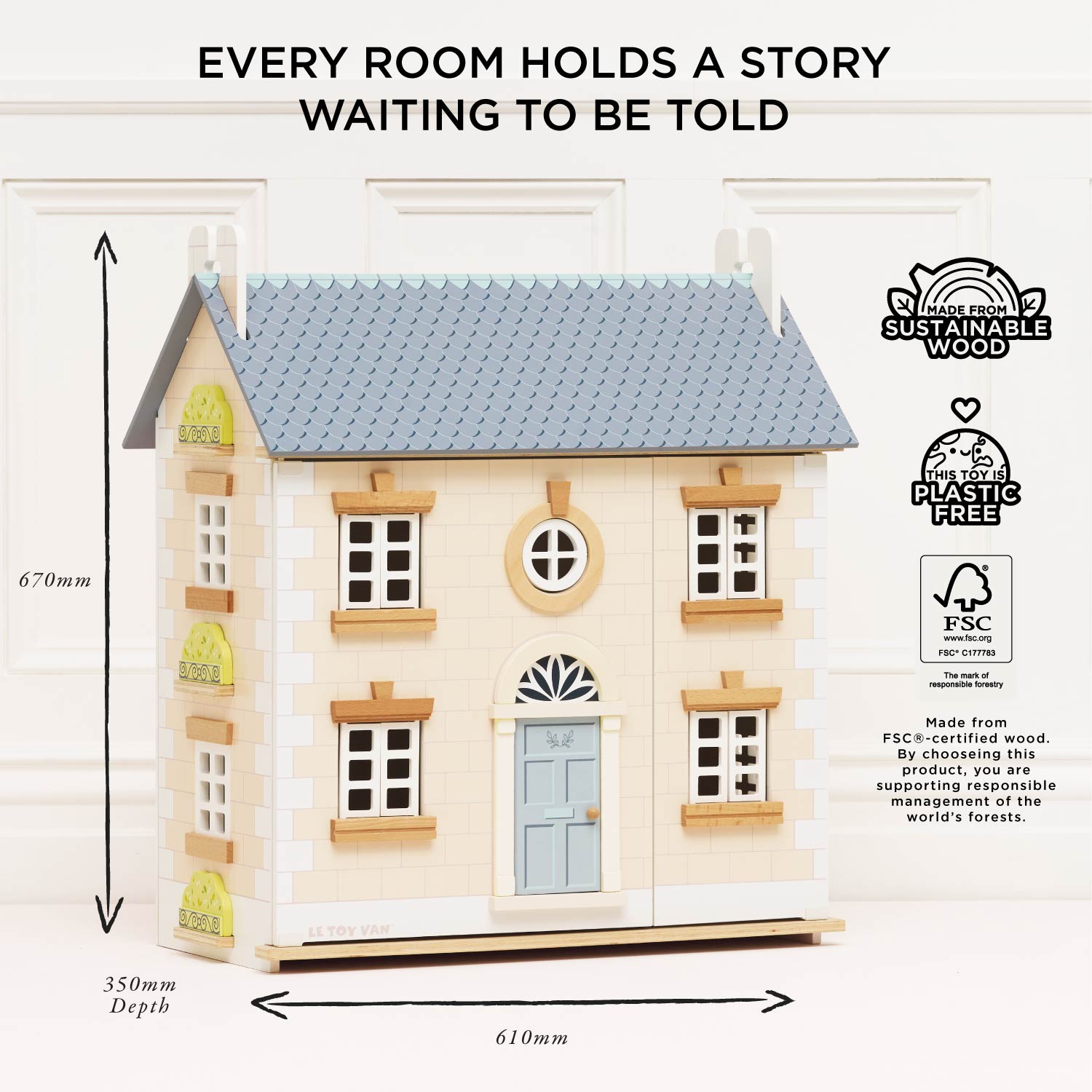 Bay Tree Wooden Dolls House
