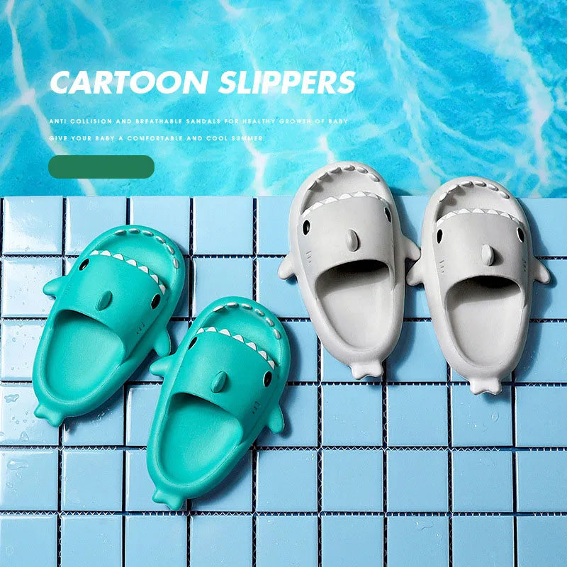 Non-slip Eva Shark Slippers For Children Multivariant