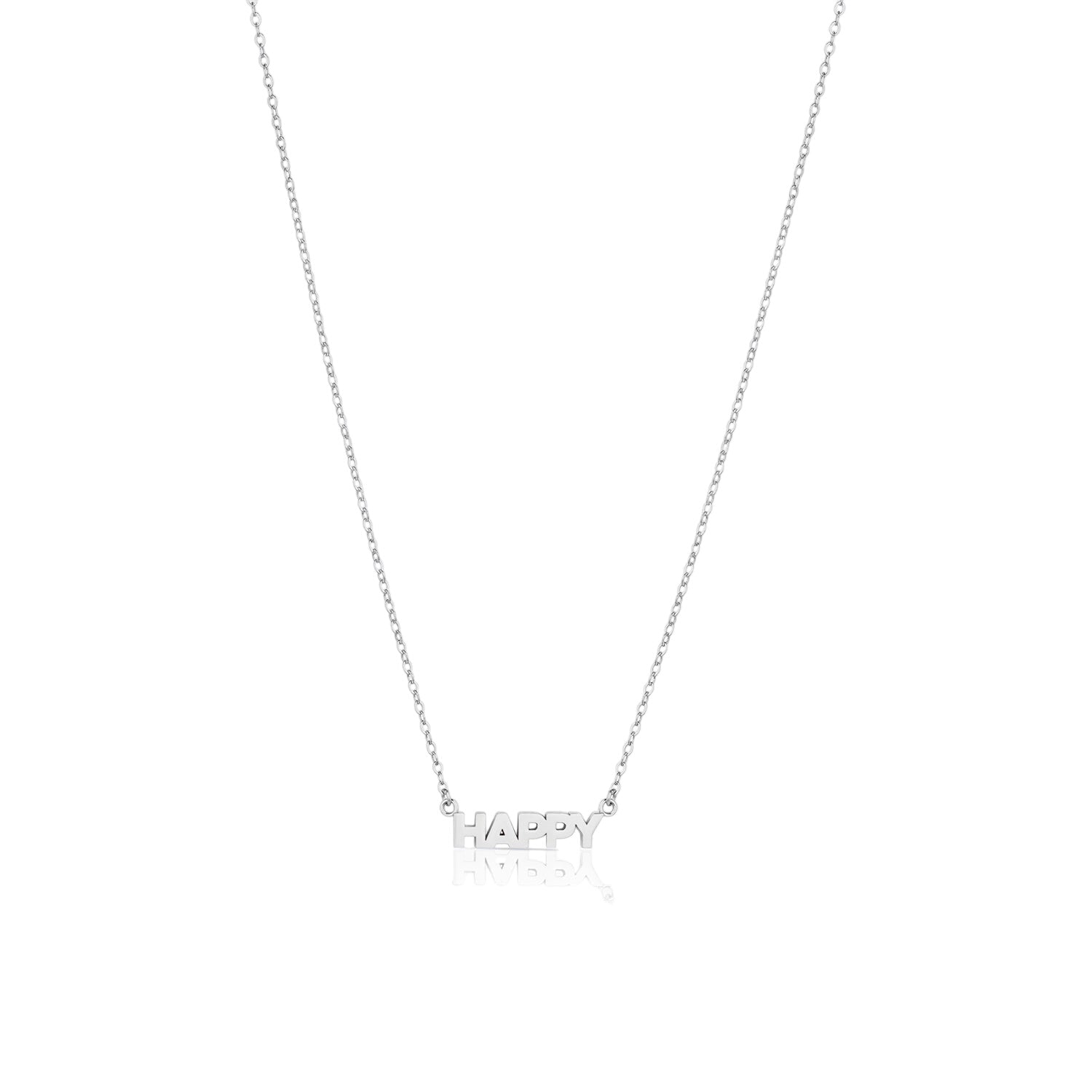 Happy Script Necklace