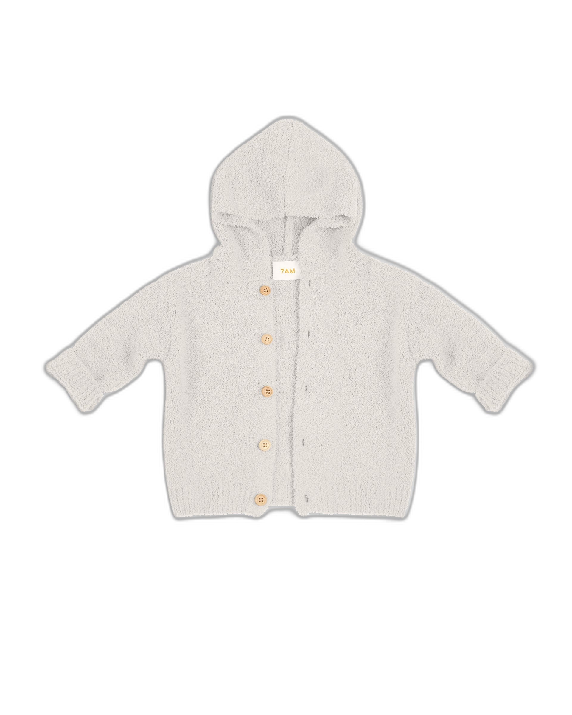 Hooded Cardigan - Fuzzy