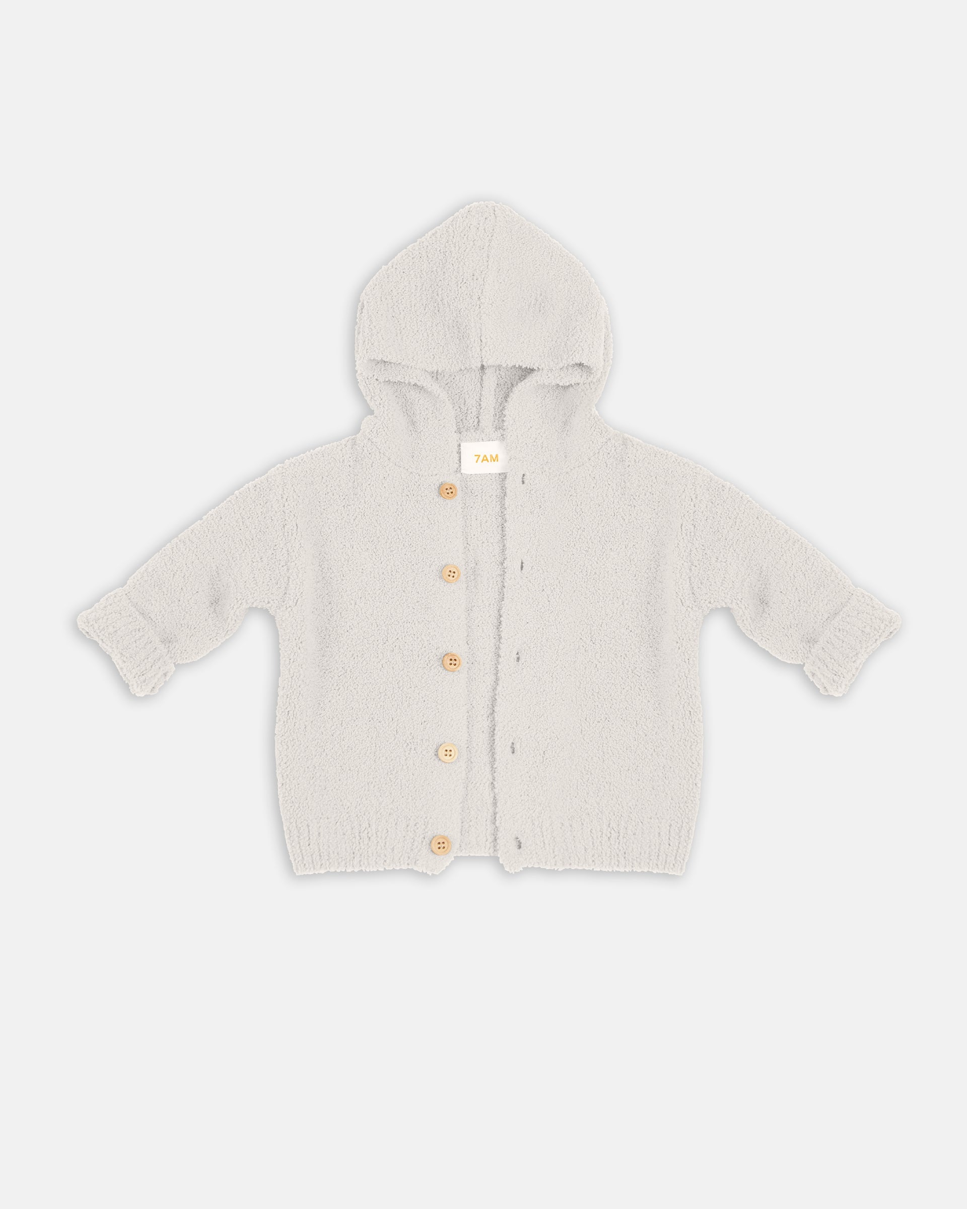 Hooded Cardigan - Fuzzy