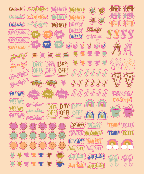 Planner Sticker Sheets