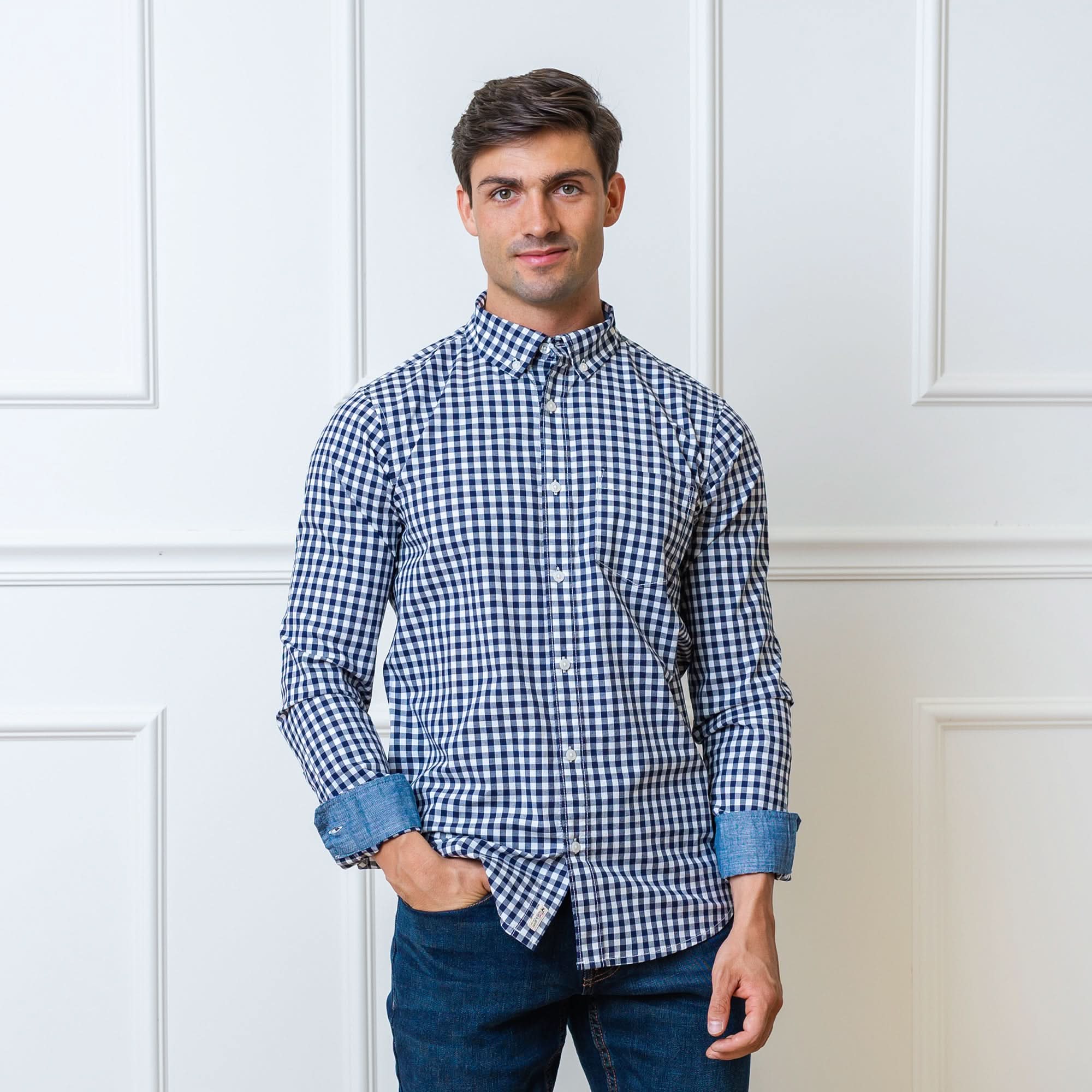 Stretch Organic Poplin Button Down Shirt