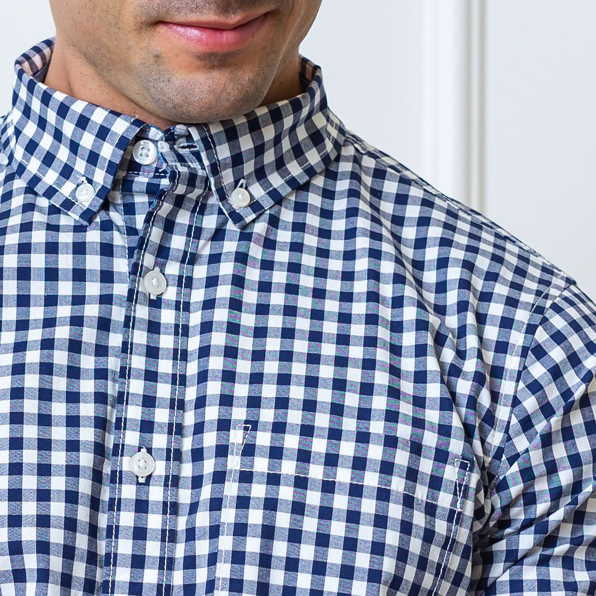 Stretch Organic Poplin Button Down Shirt