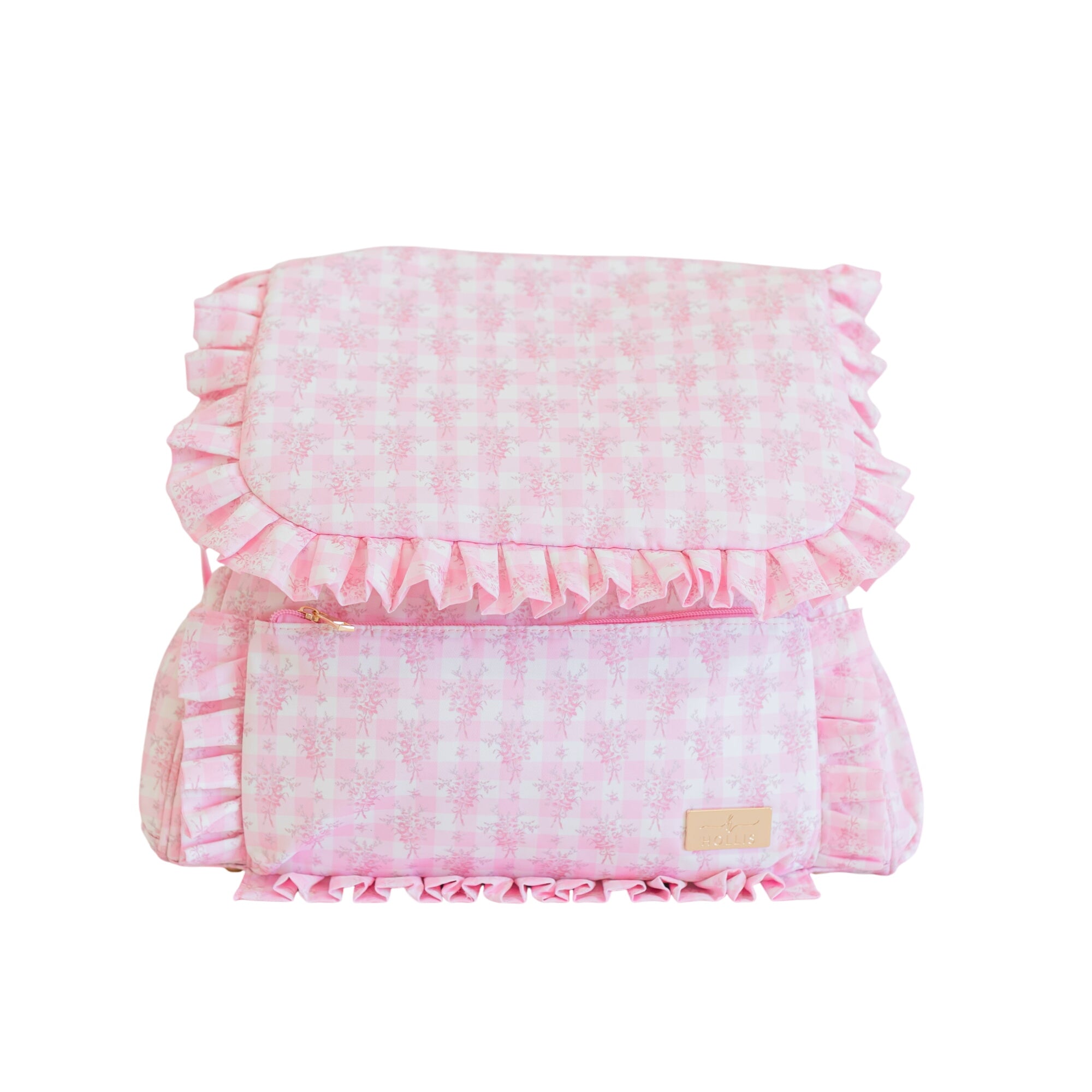 Ruffled Nylon Diaper Bag