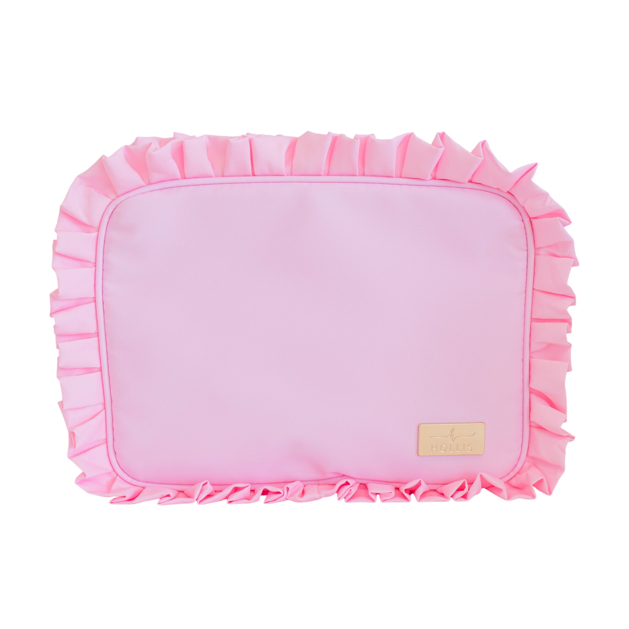 Ruffled Nylon Xl Pouch