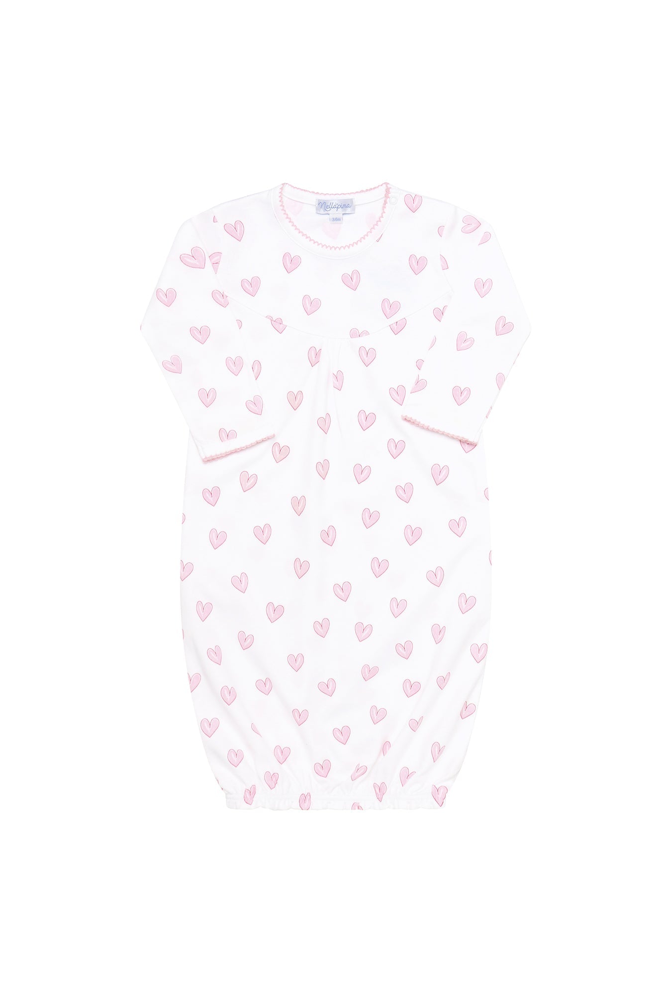 Pink Heart Print Gown