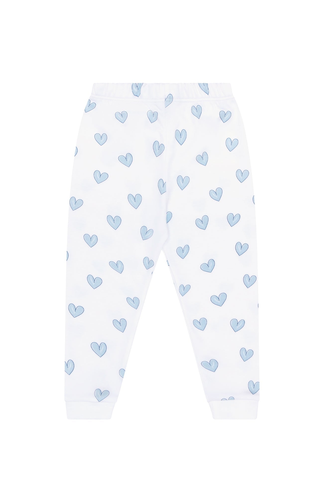 Blue Heart Print Unisex Pajama