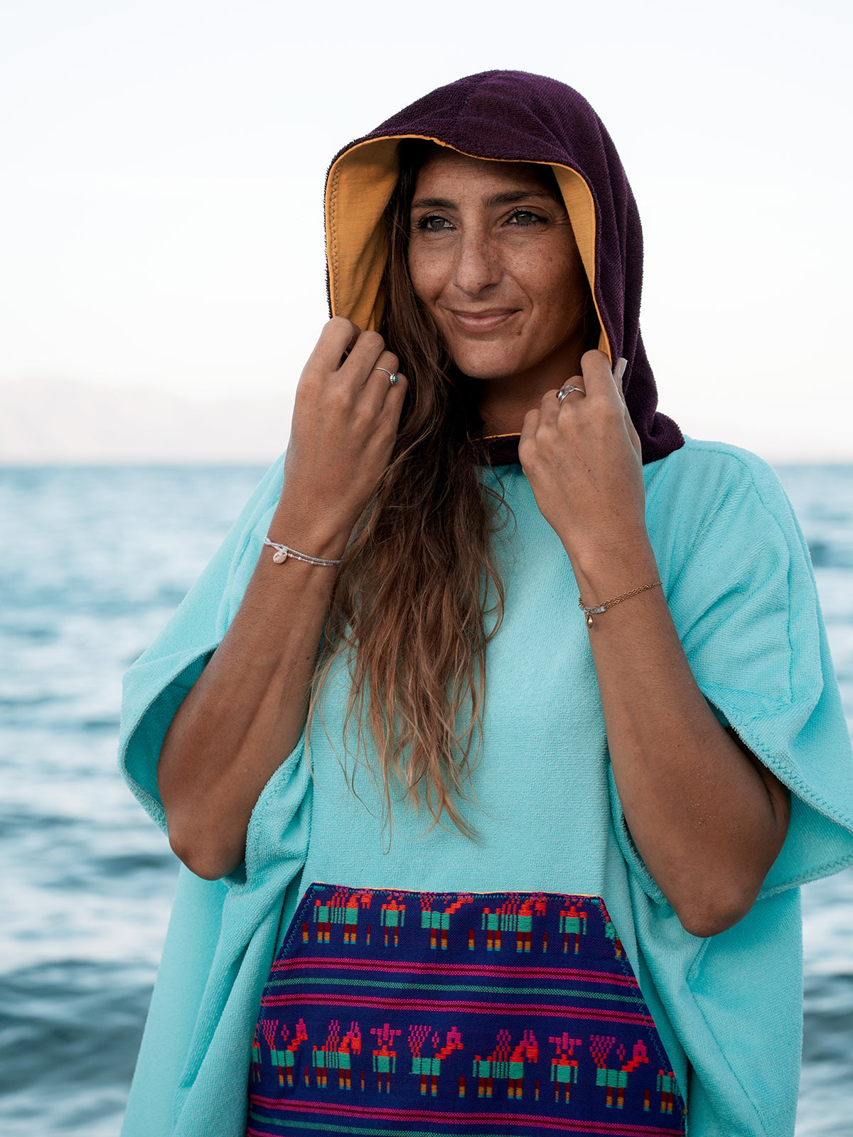X Surreal Towel Poncho: Unisex