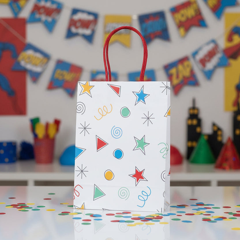 Happy Colors Party Bags (set Of 8)