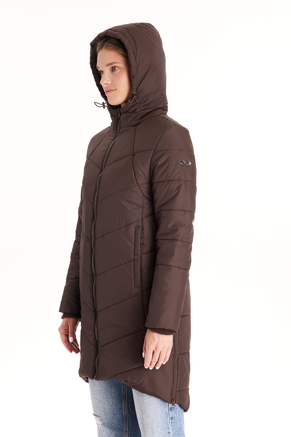 Harper 3 In 1 Maternity Coat Cocoon Mid Thigh