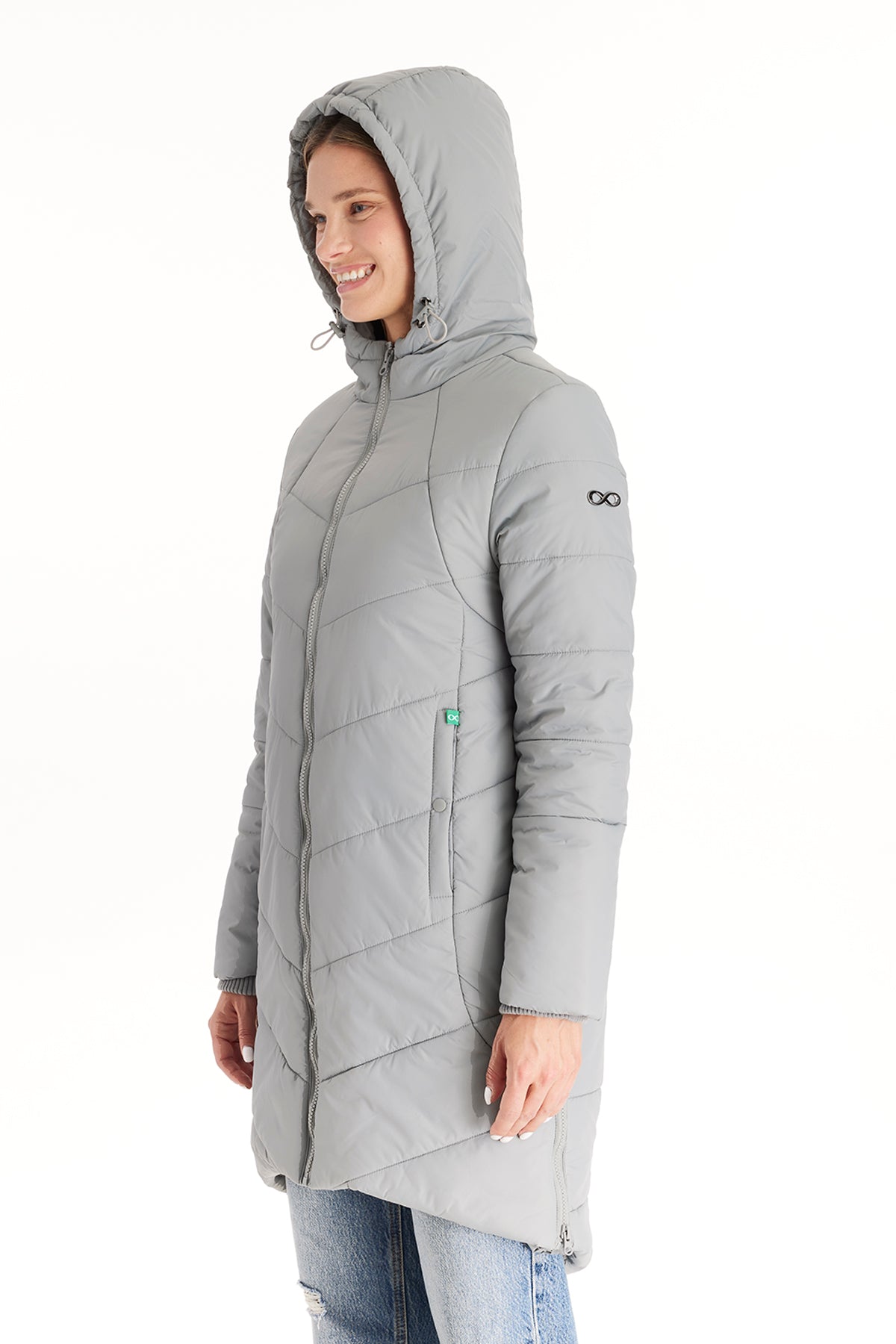 Harper 3 In 1 Maternity Coat Cocoon Mid Thigh