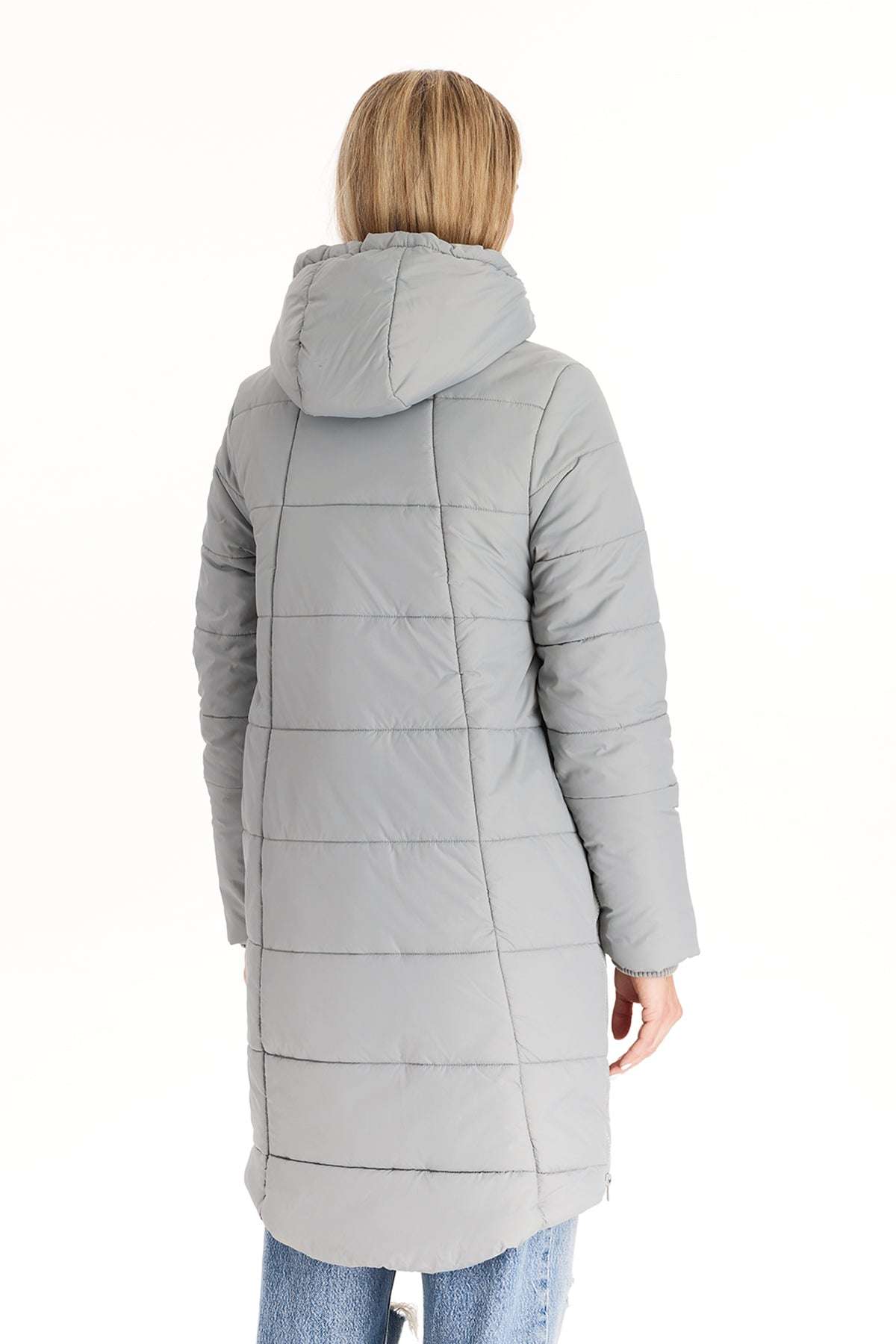 Harper 3 In 1 Maternity Coat Cocoon Mid Thigh