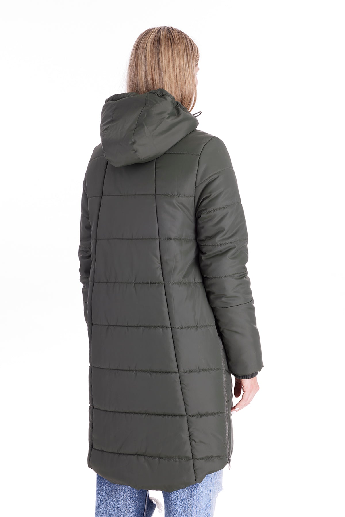 Harper 3 In 1 Maternity Coat Cocoon Mid Thigh