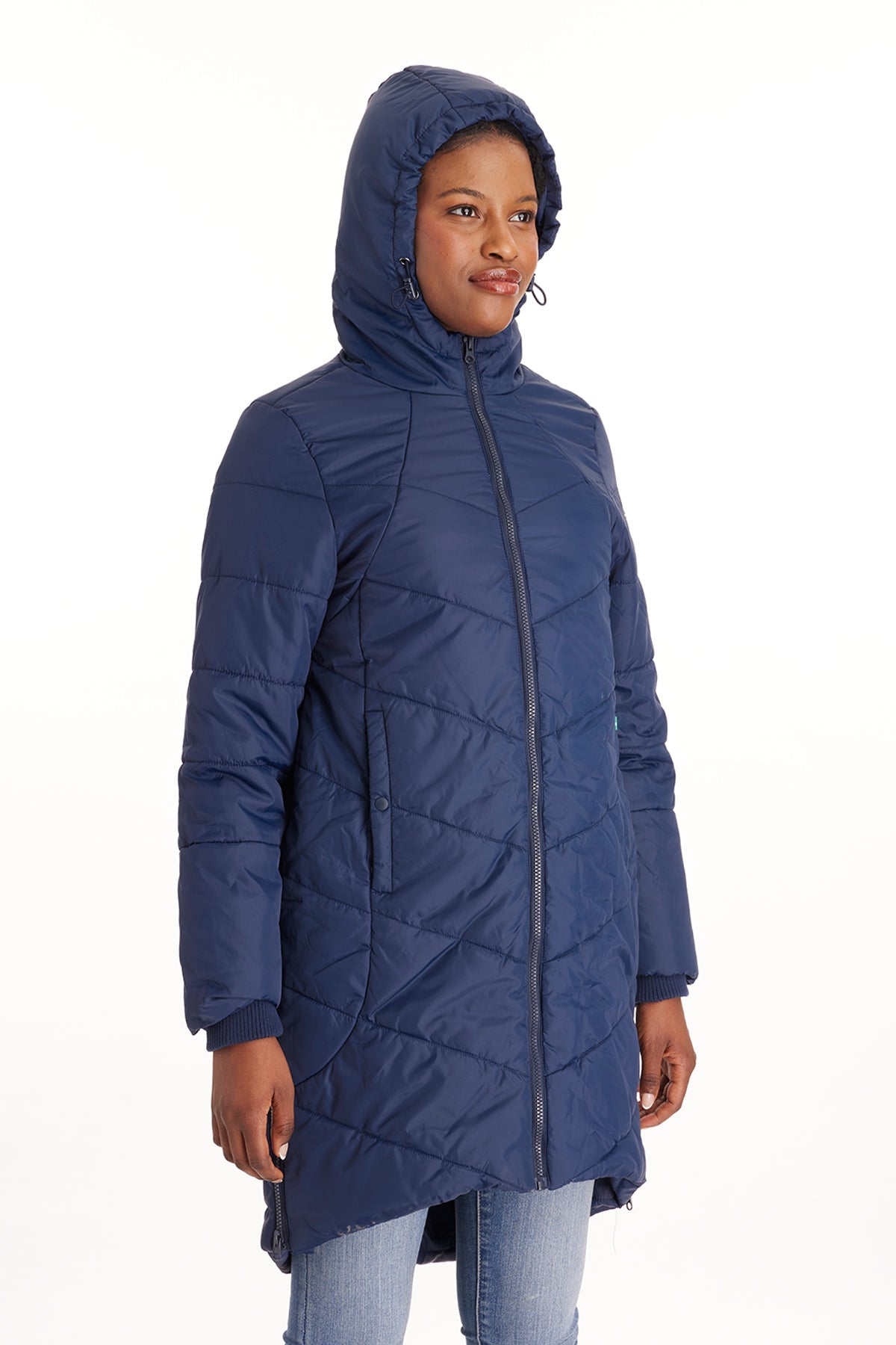 Harper 3 In 1 Maternity Coat Cocoon Mid Thigh