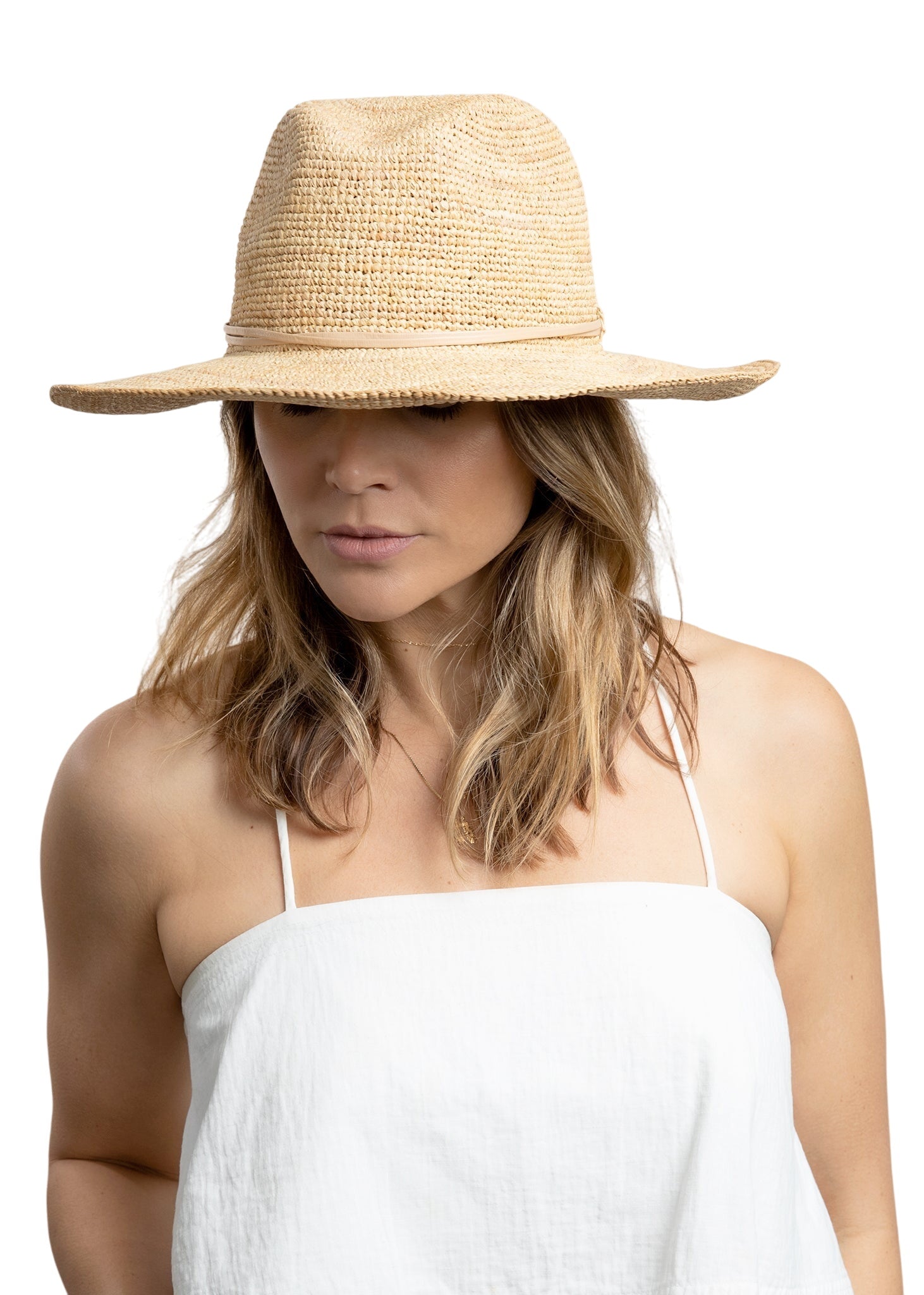 Raffia Crochet Continental- Natural