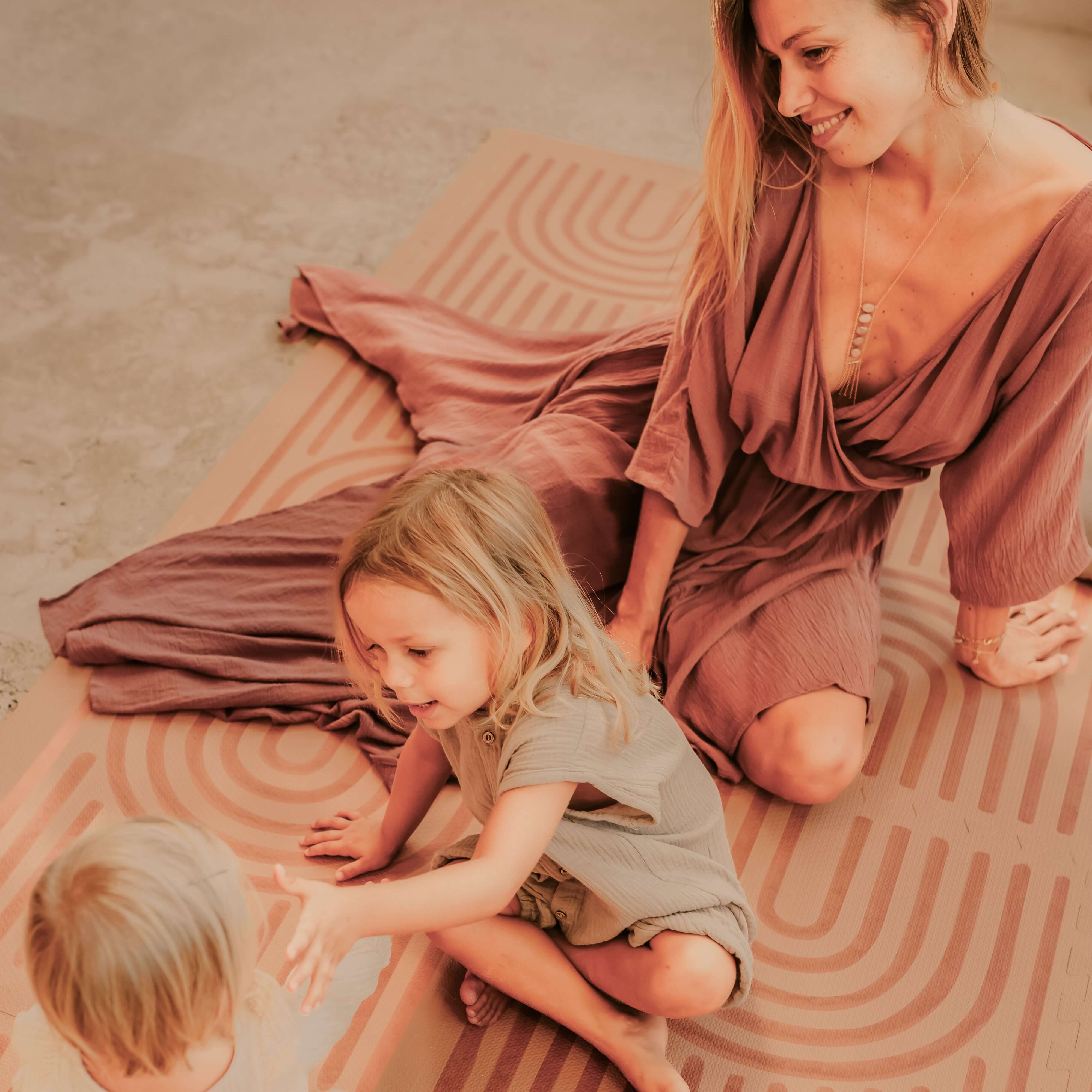 Premium Foam Playmats | Linear - Camel