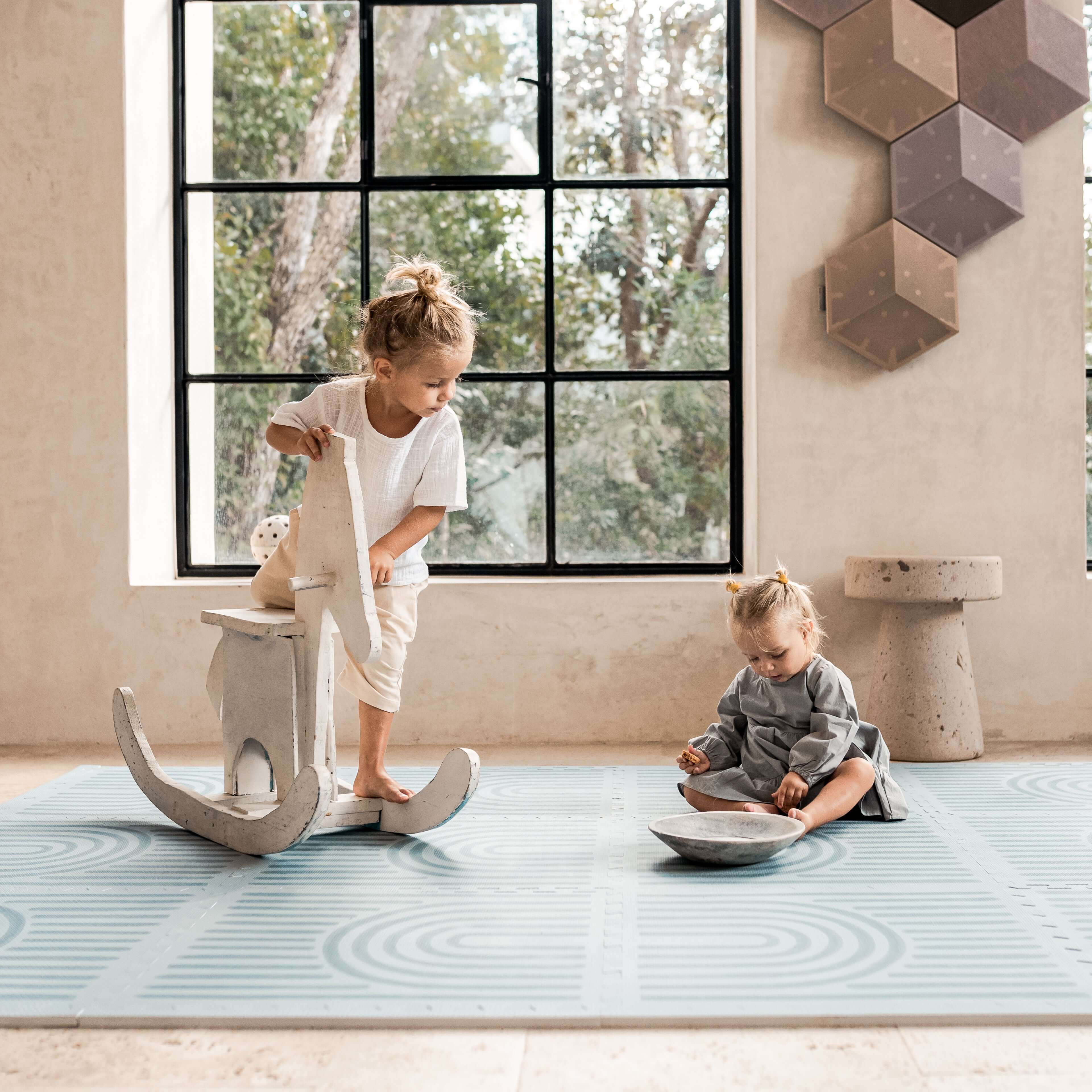 Premium Foam Playmats | Linear - Mineral