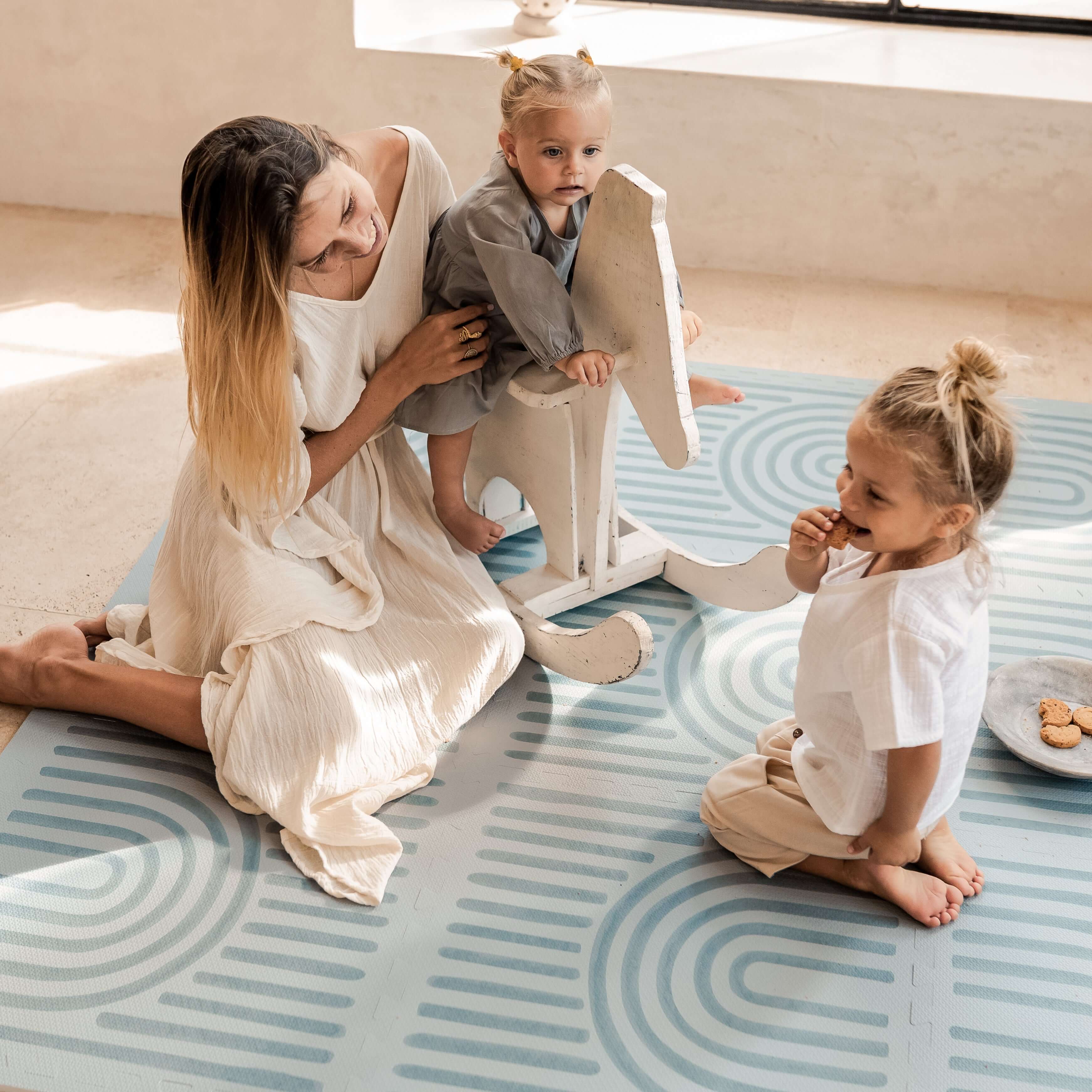 Premium Foam Playmats | Linear - Mineral