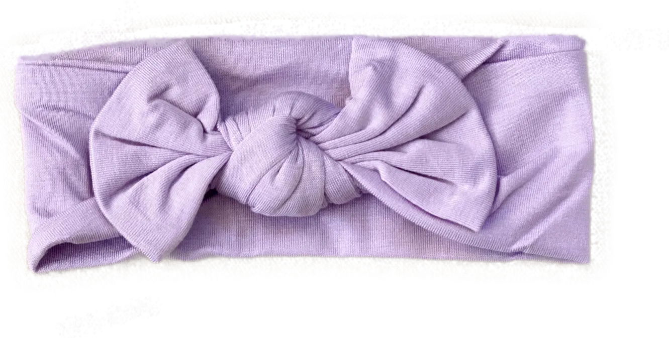 Swaddle Blanket, Hat And Headband Set - Purple