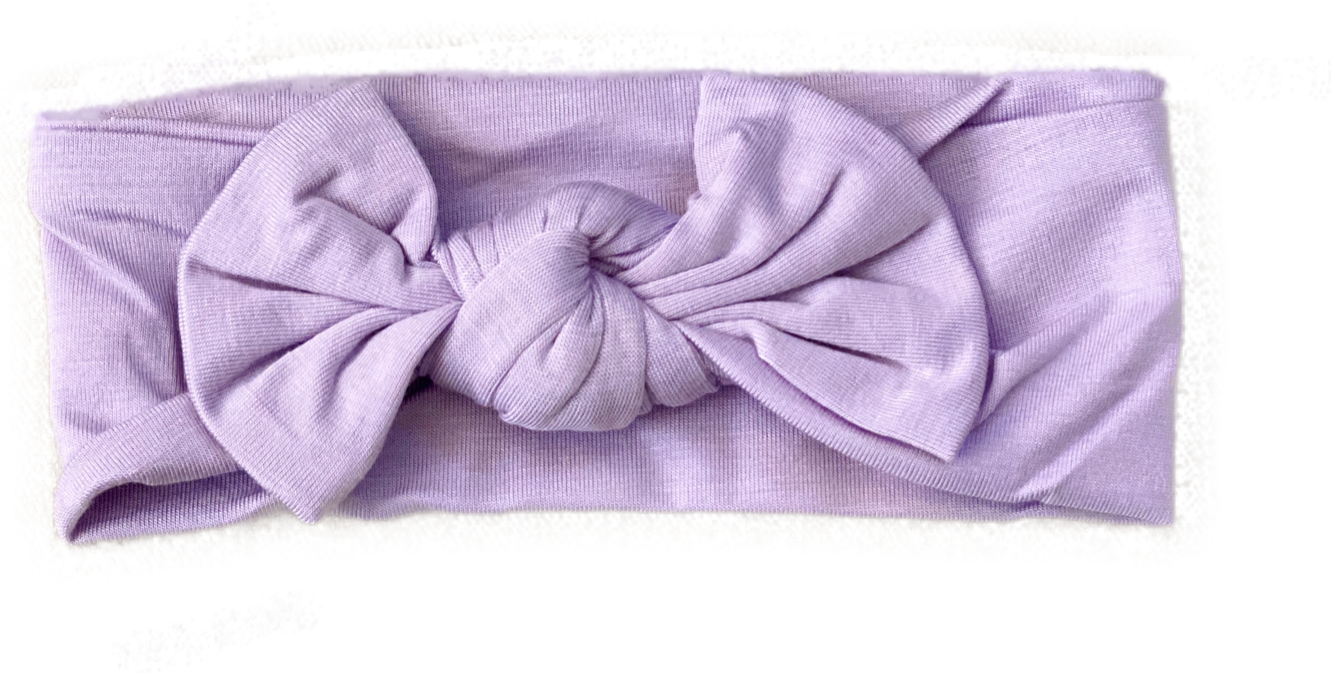Swaddle Blanket, Hat And Headband Set - Purple