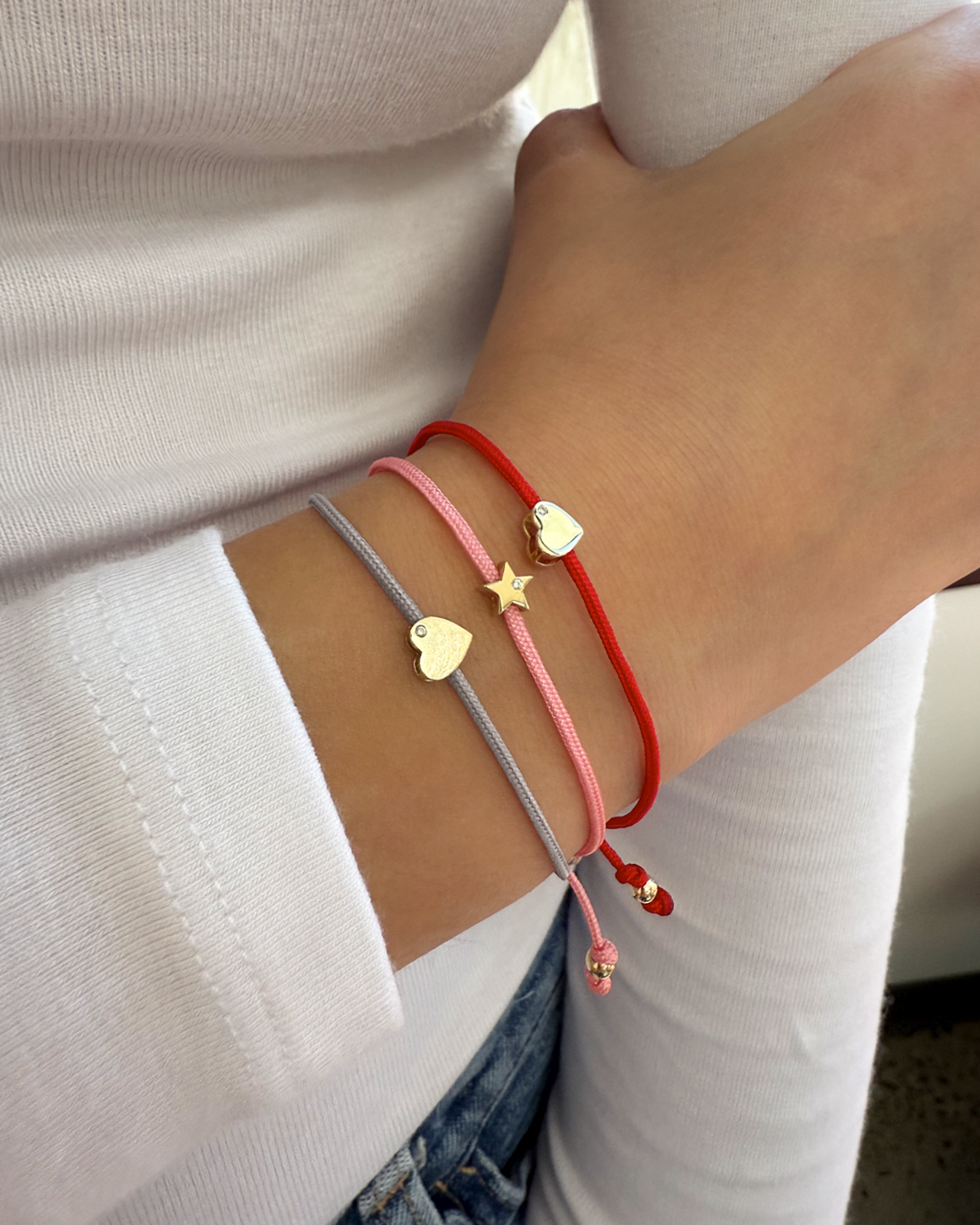 Kid's Heart With Diamond Fortune Bracelet