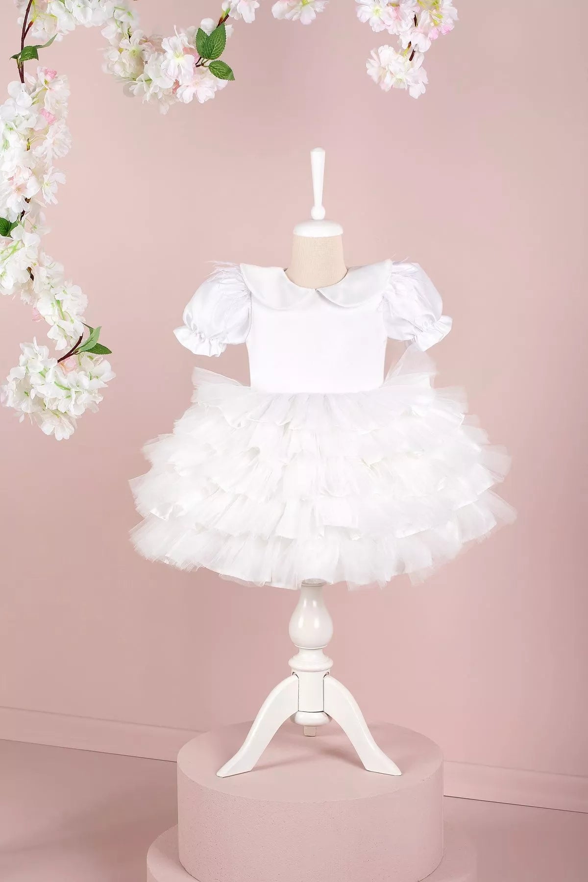 Helena White Party Dress