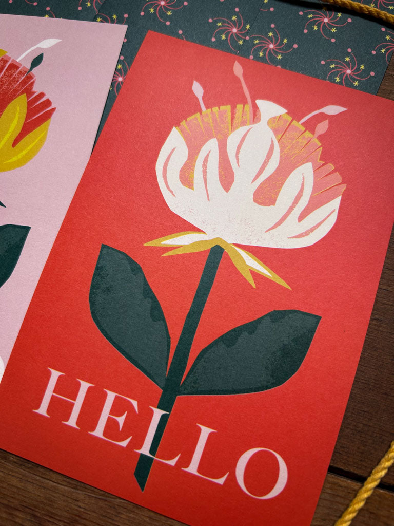Hello Flower Notecard Set | Set Of 6