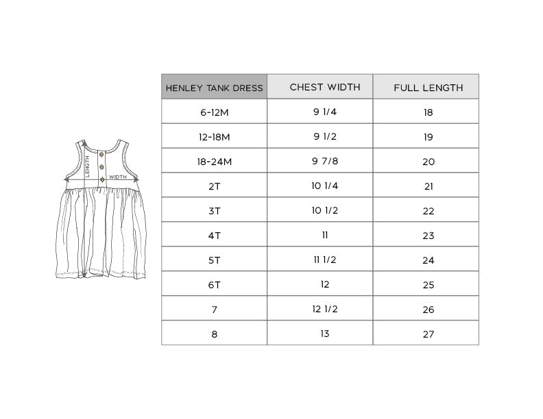 Girl's Henley Tank Dress