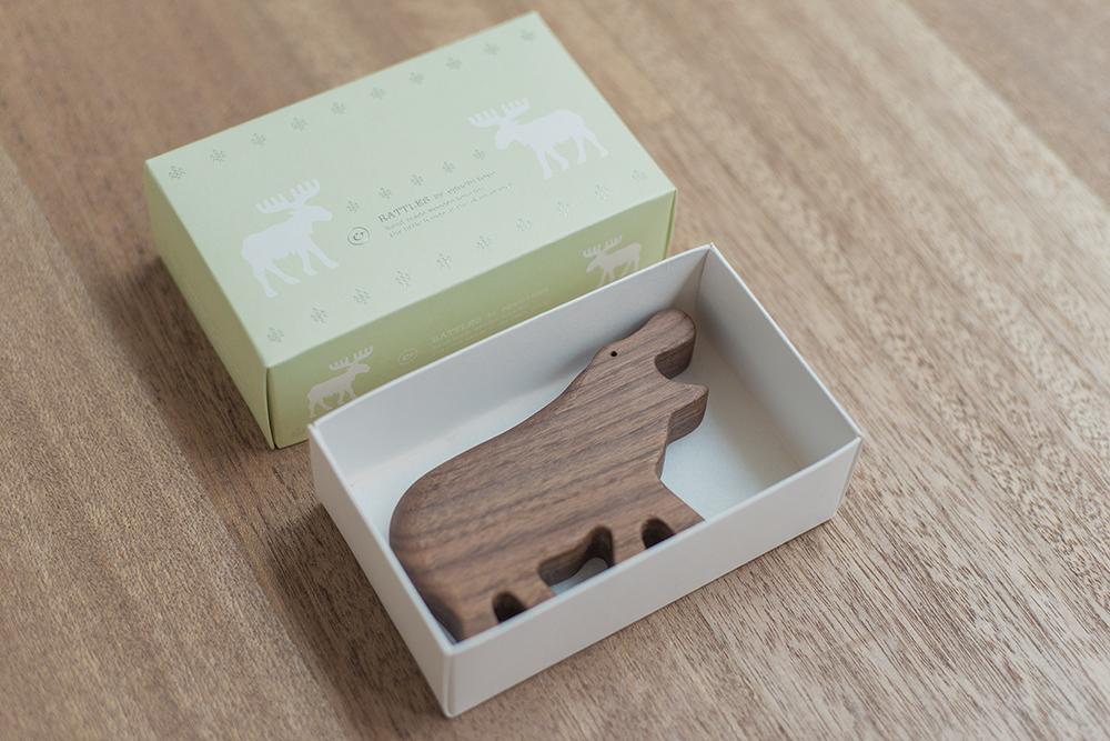 Rattle Hippo Wood
