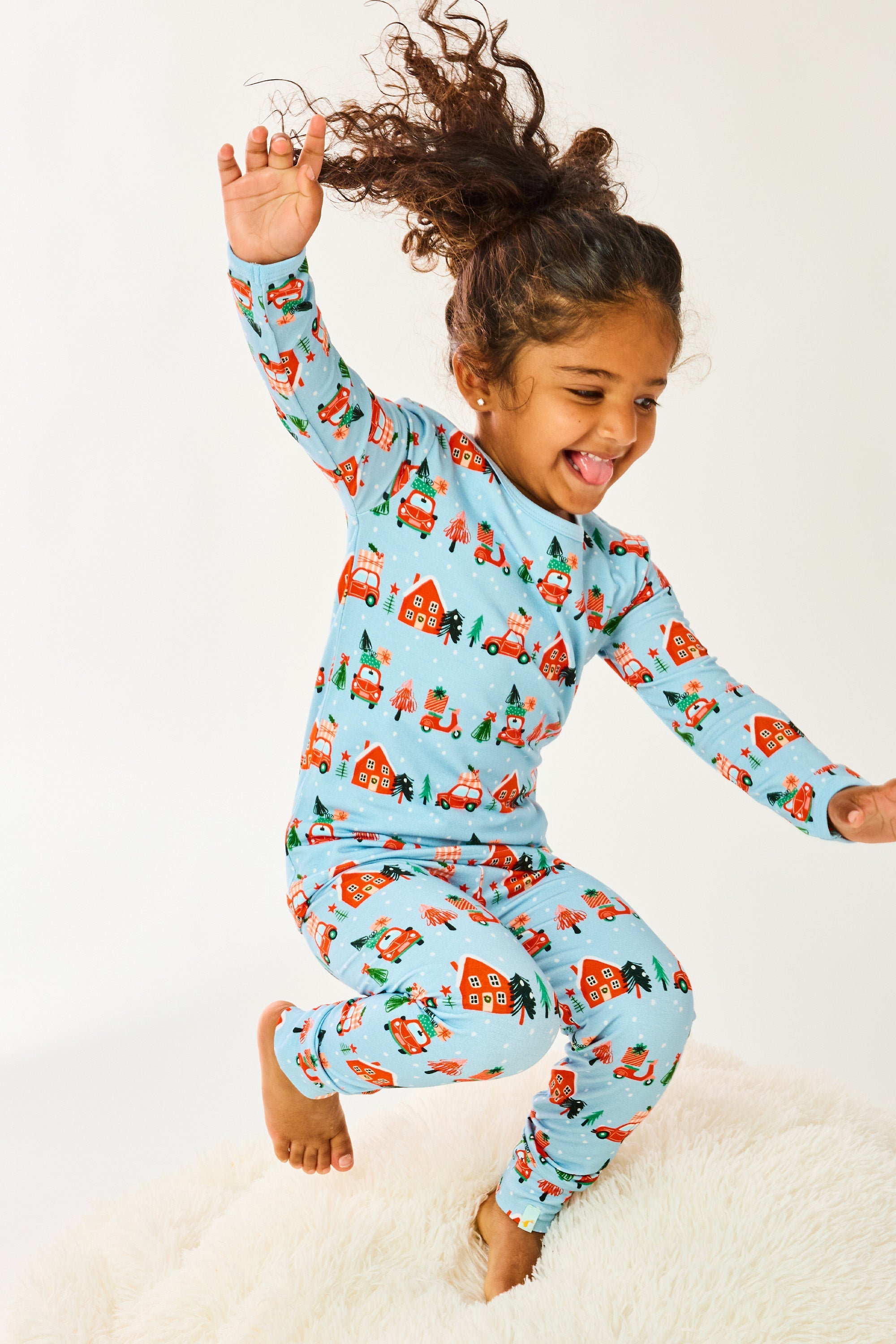 Long Sleeve Pajama Set - Christmas Town