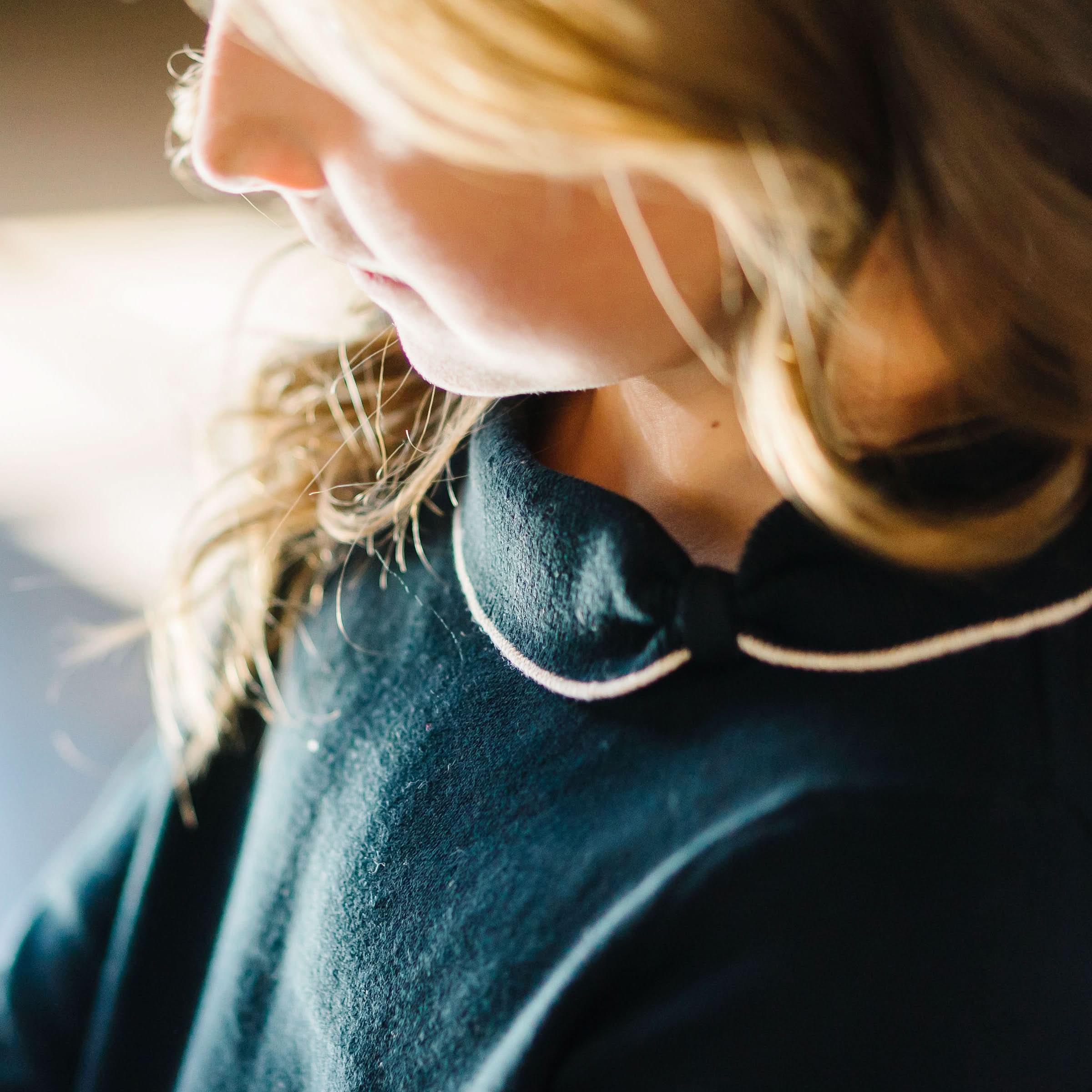 Ruffle Cuff Collar Sweater