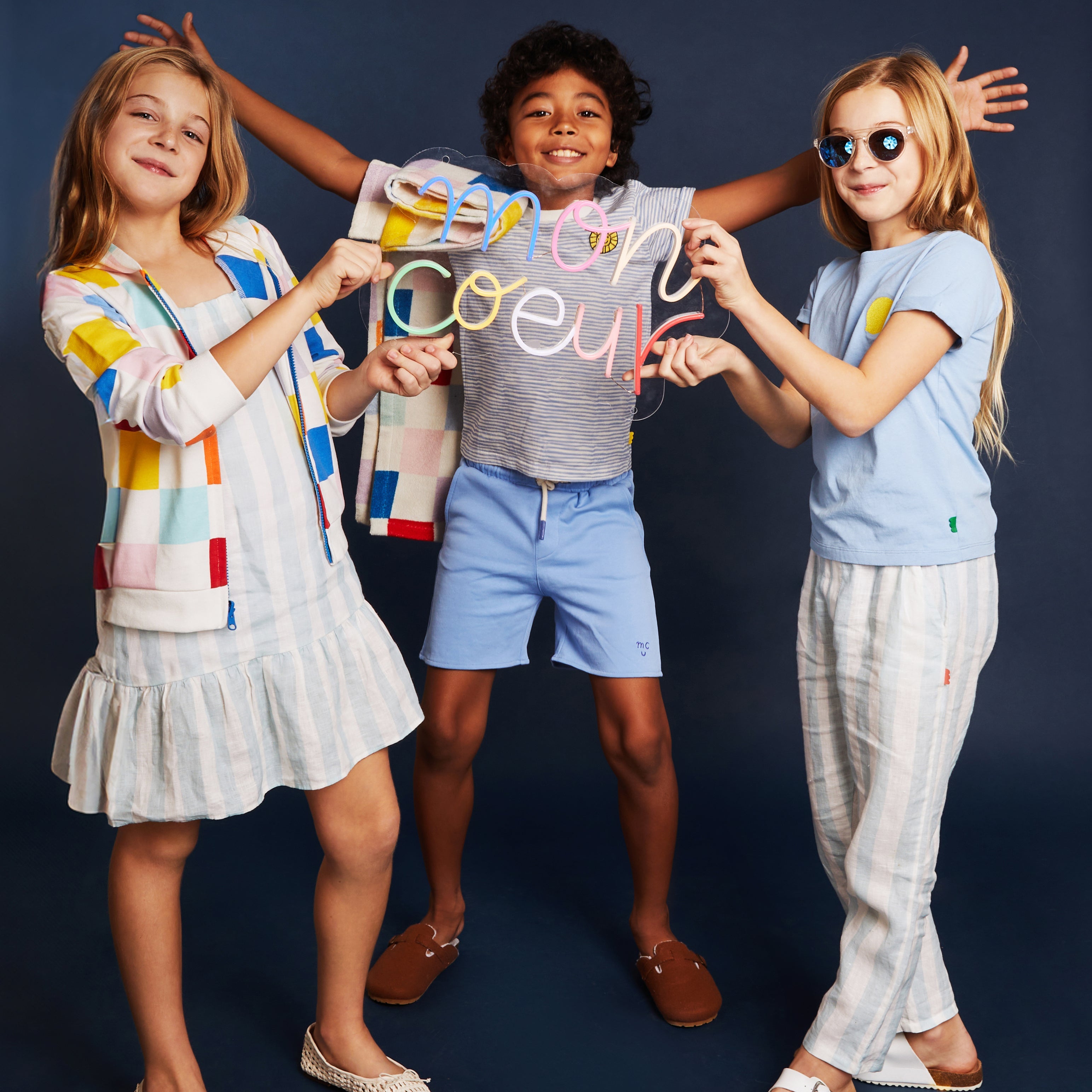 Recycled Cotton Blue Lemon Kid T-shirt